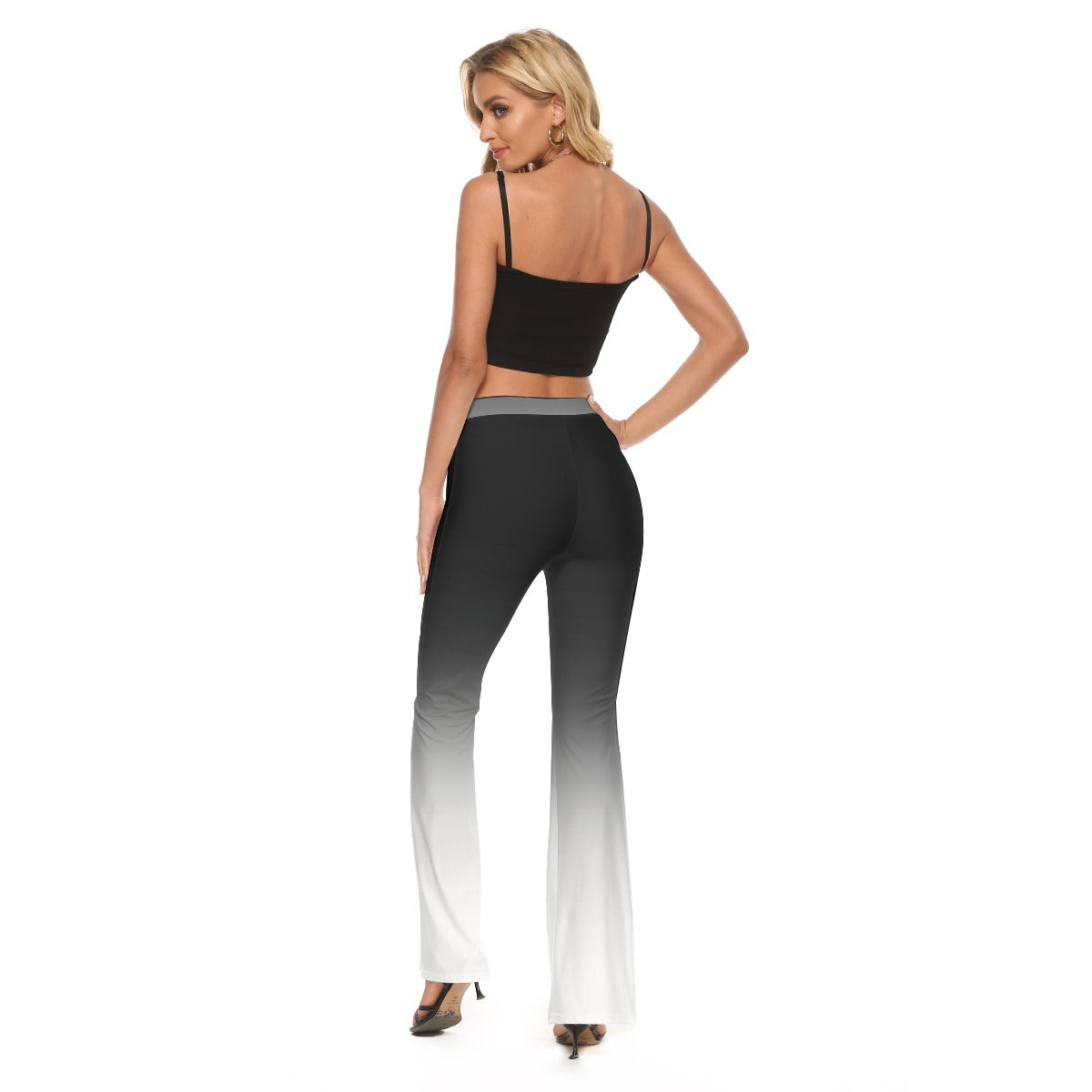 High Elastic Flare Pants Midnight Frost - Weave West