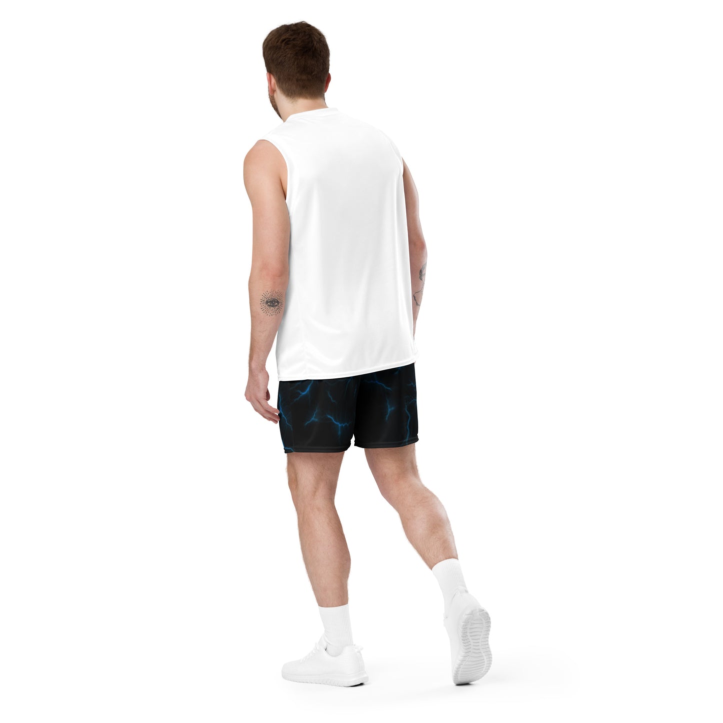 Basketball Mesh Light Polyester Shorts (Thunder1) - Weave West