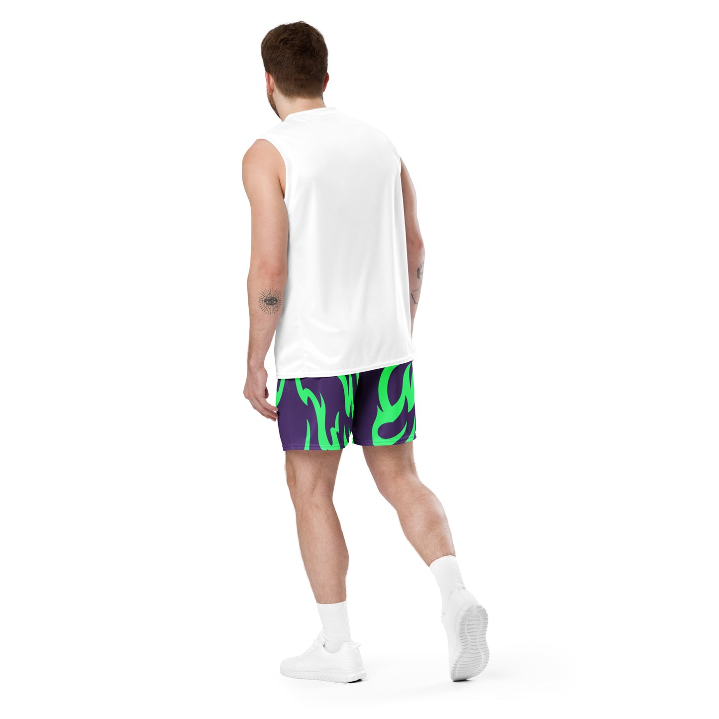 Basketball Mesh Light Polyester Shorts (Fire2) - Weave West