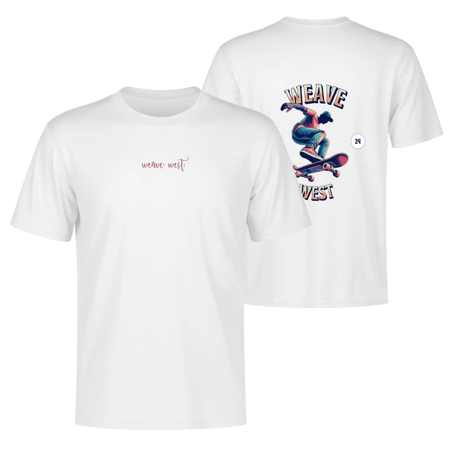 Super Soft Cotton Body Fit Tee ( Skater ) - Weave West
