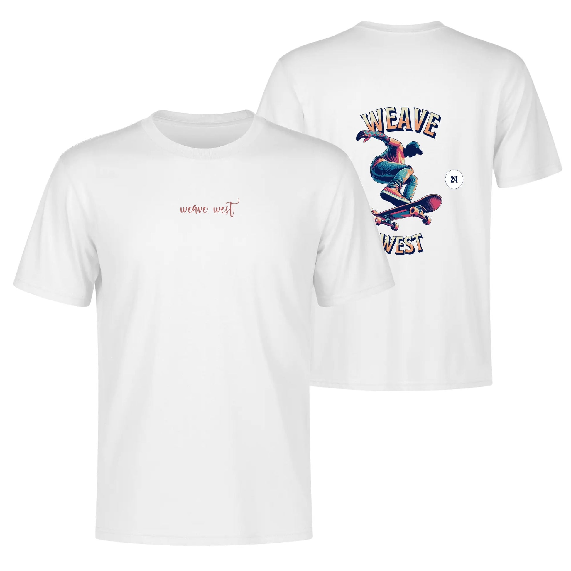 Super Soft Cotton Body Fit Tee ( Skater ) - Weave West