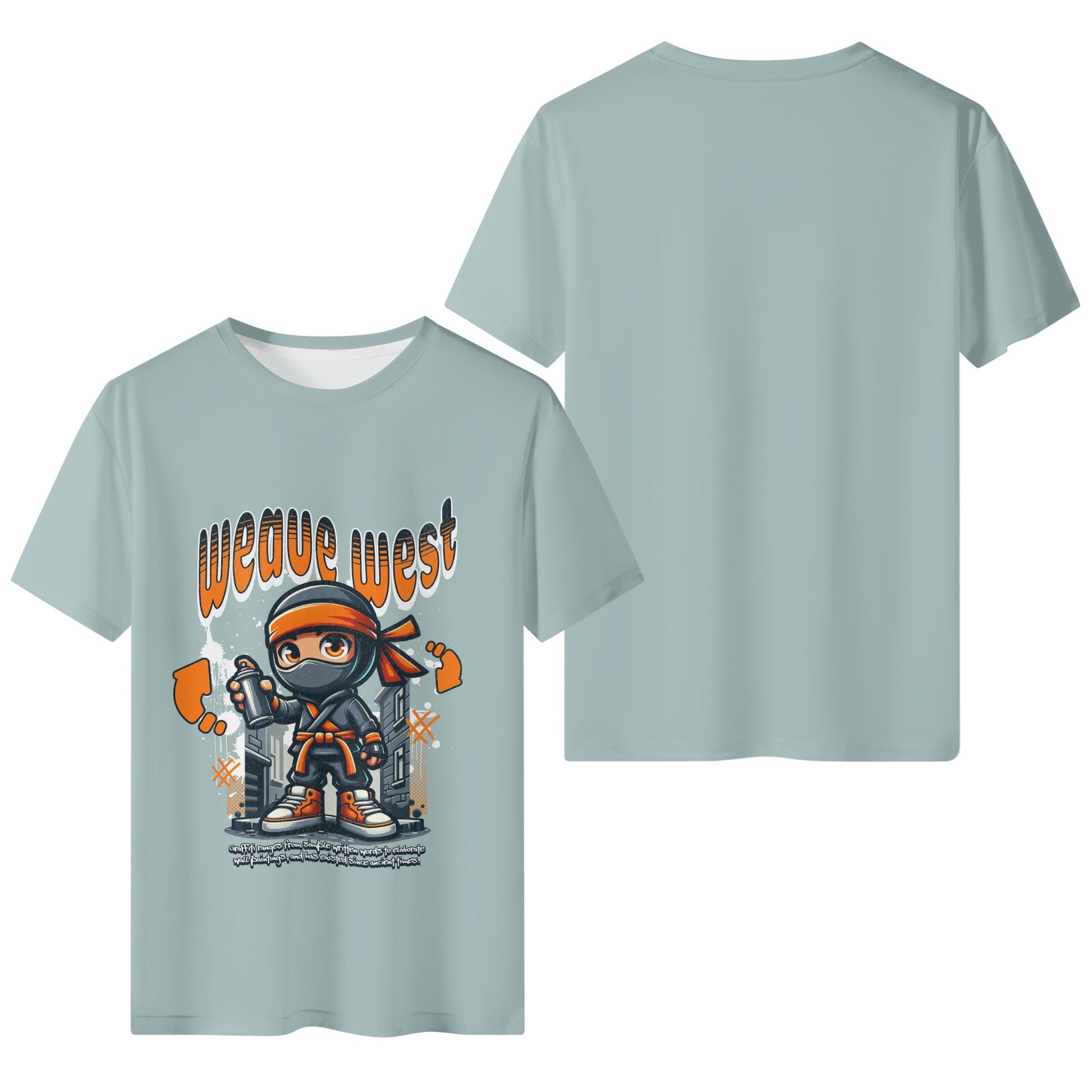 Wrinkle Free Polyester Slim Fit Tee (Ninja) - Weave West