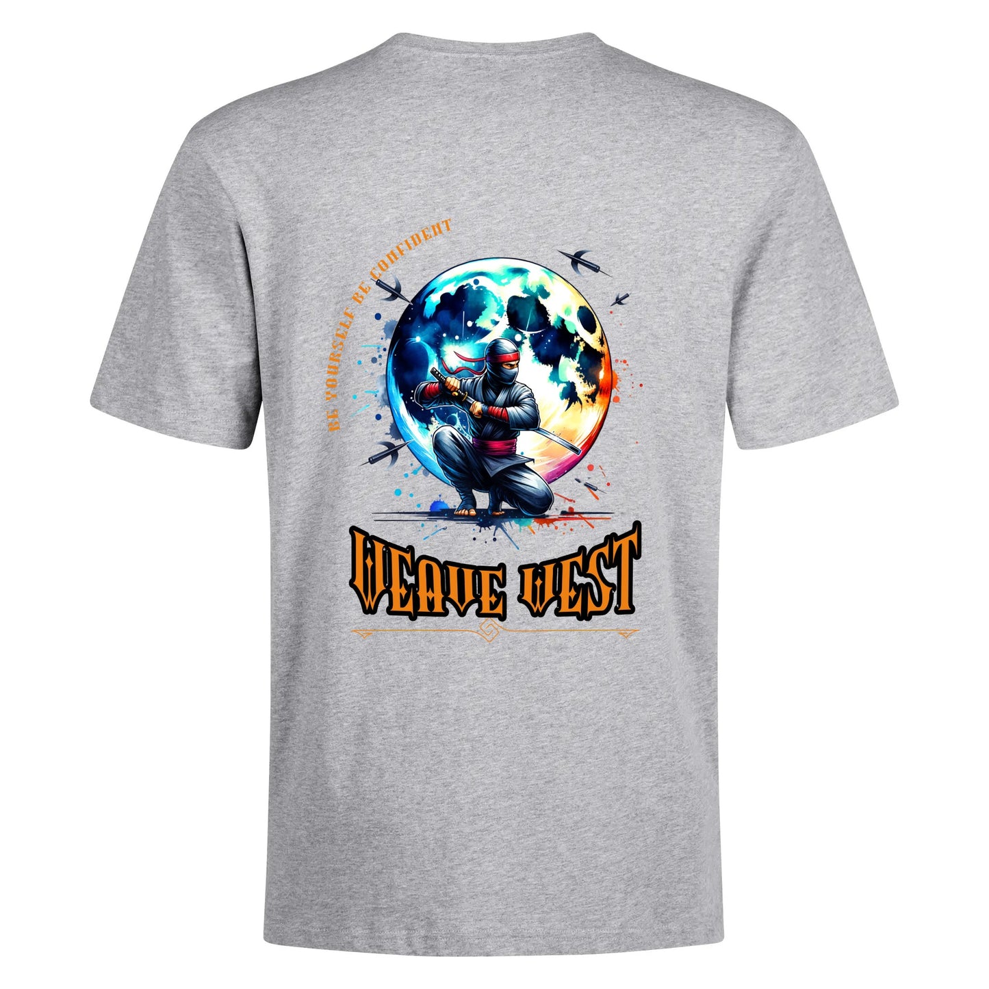 Super Soft Cotton Body Fit Tee (Full Moon Ninja) - Weave West