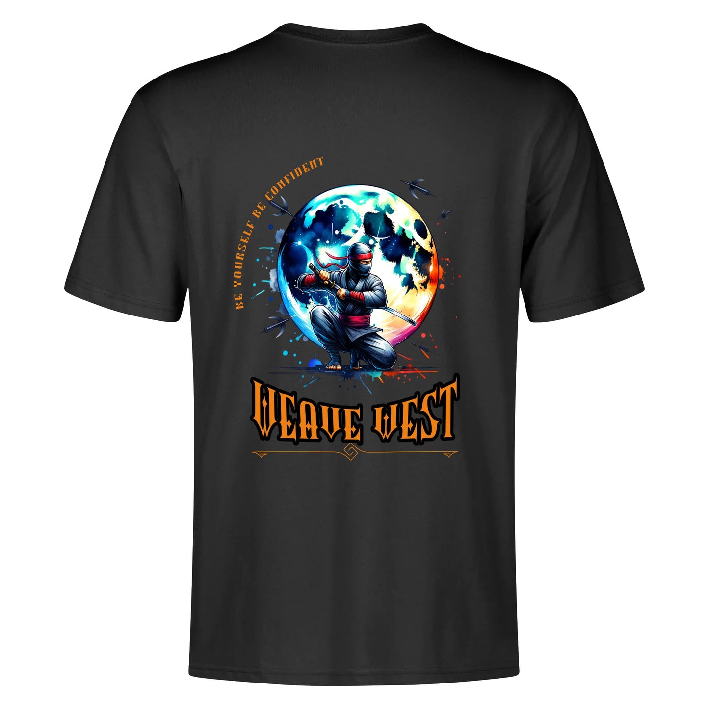 Super Soft Cotton Body Fit Tee (Full Moon Ninja) - Weave West