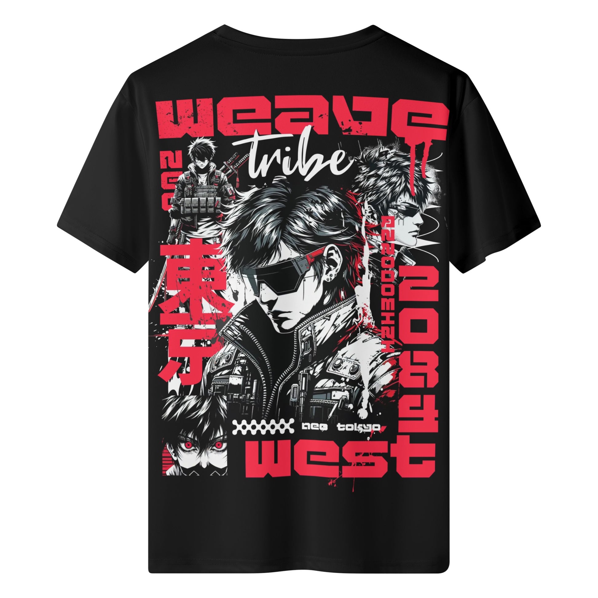 Wrinkle Free Polyester Slim Fit Tee (Sword Boy) - Weave West