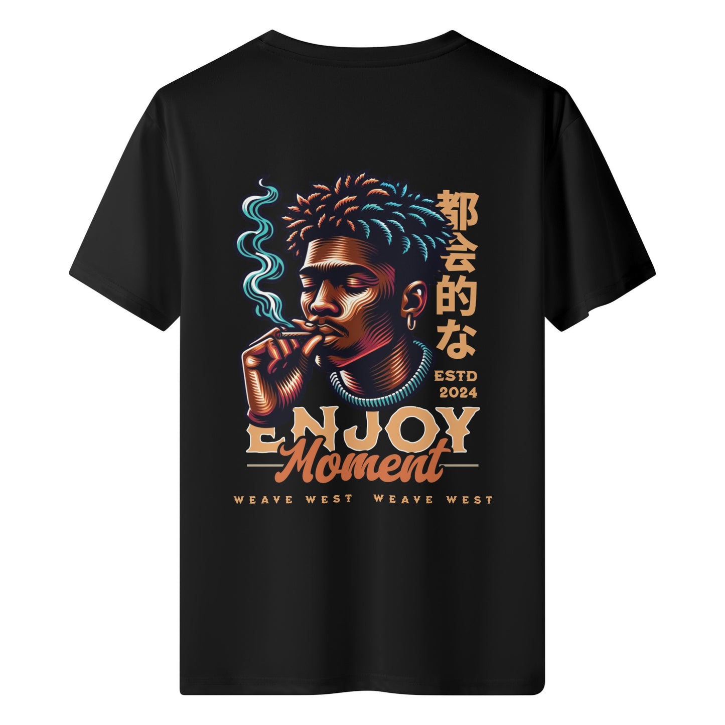Wrinkle Free Polyester Slim Fit Tee (Enjoy Moment) - Weave West