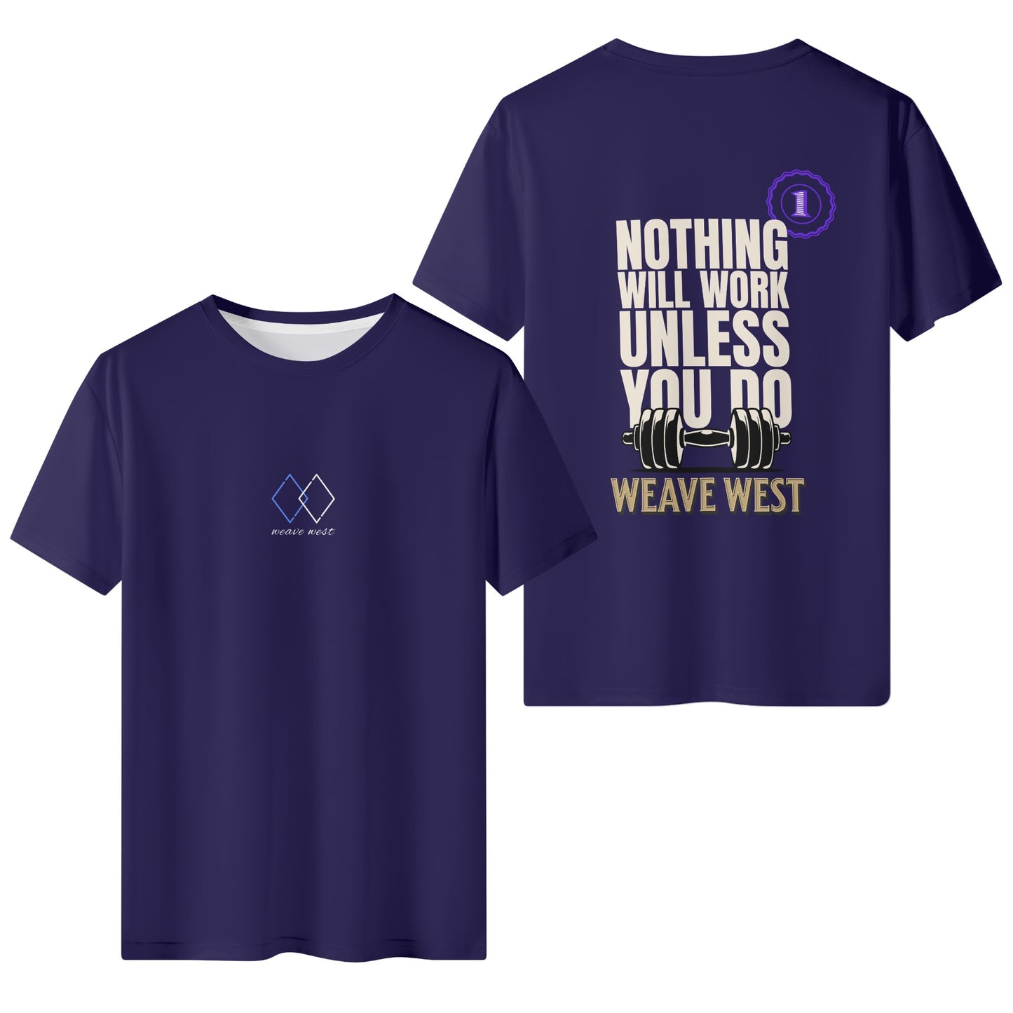 Wrinkle Free Polyester Slim Fit Tee (Number 1) - Weave West