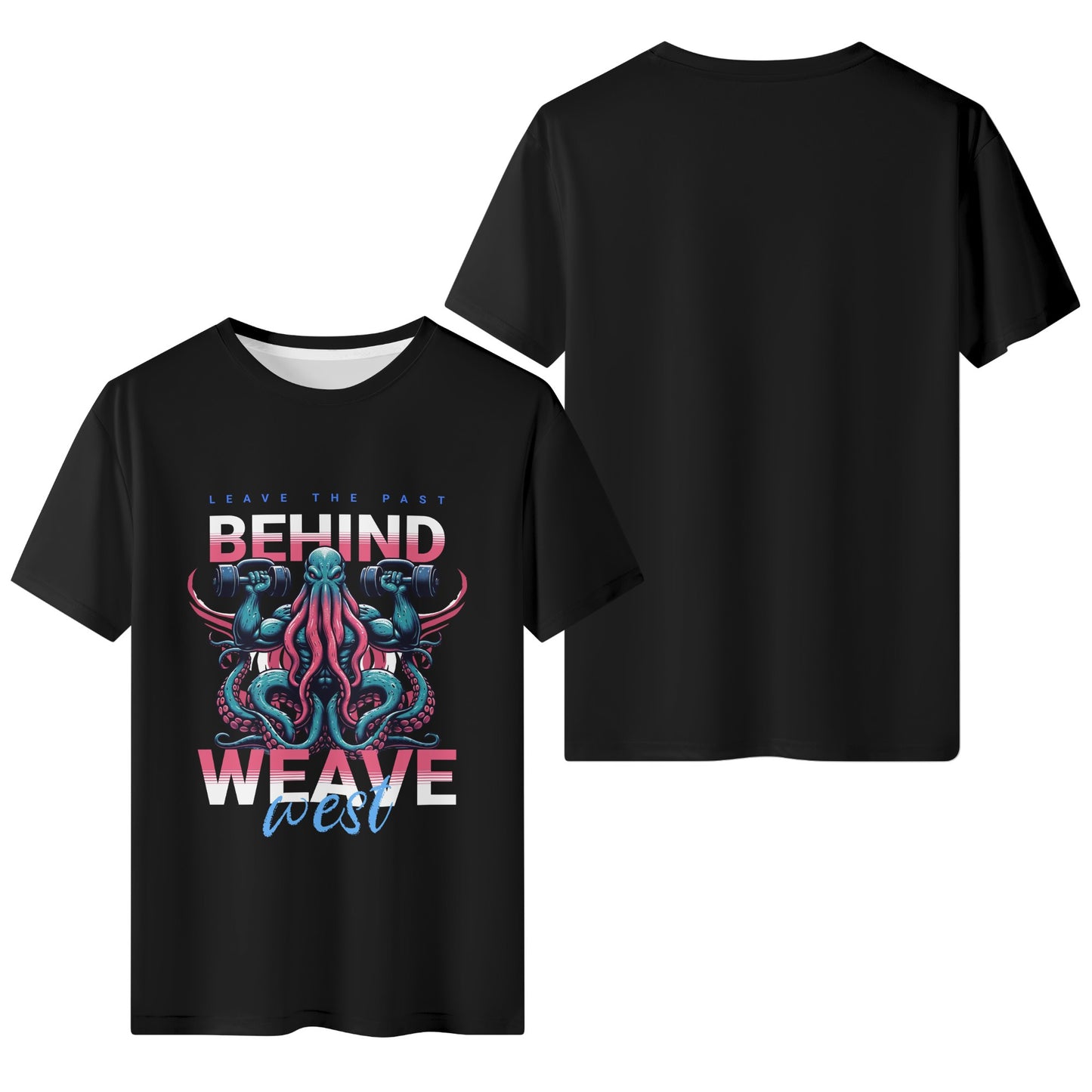 Wrinkle Free Polyester Slim Fit Tee (Leave The Past Behind) - Weave West