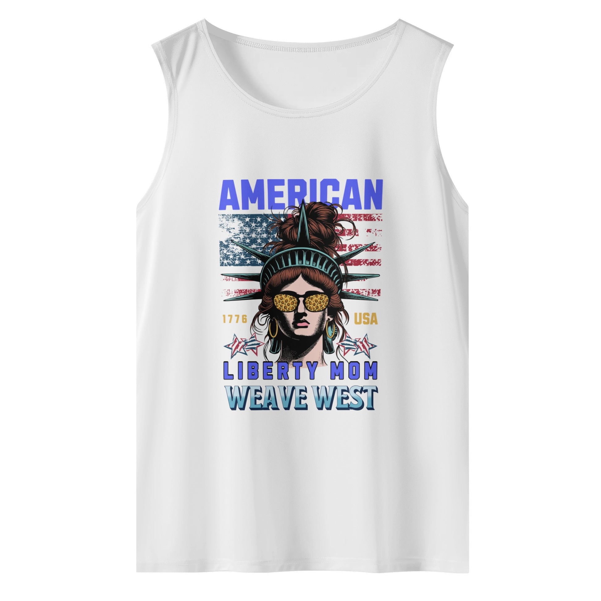 Polyester Wrinkle Free Sleeveless Tank (American Liberty Mom) - Weave West