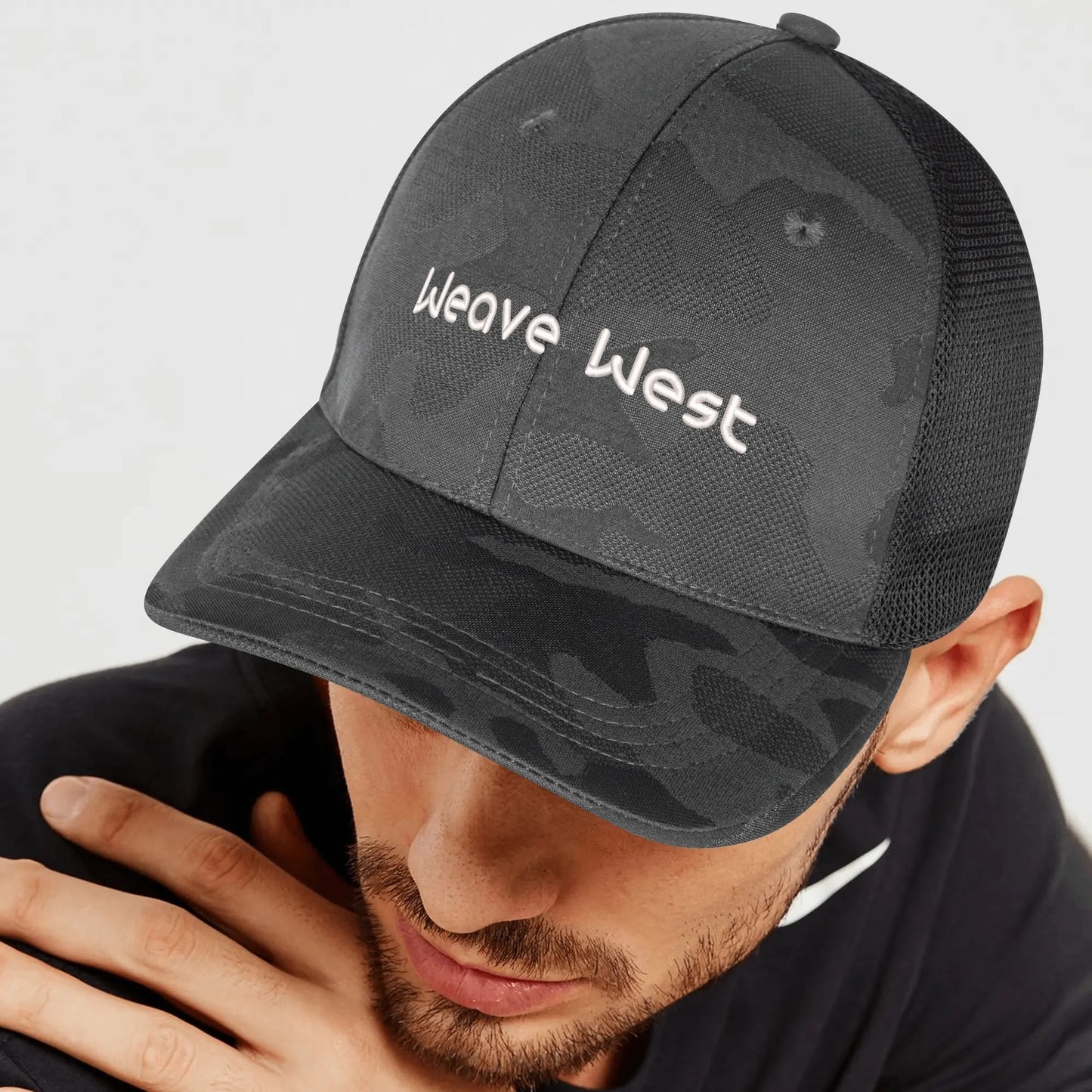Half Mesh Sport Camo Hat - Weave West