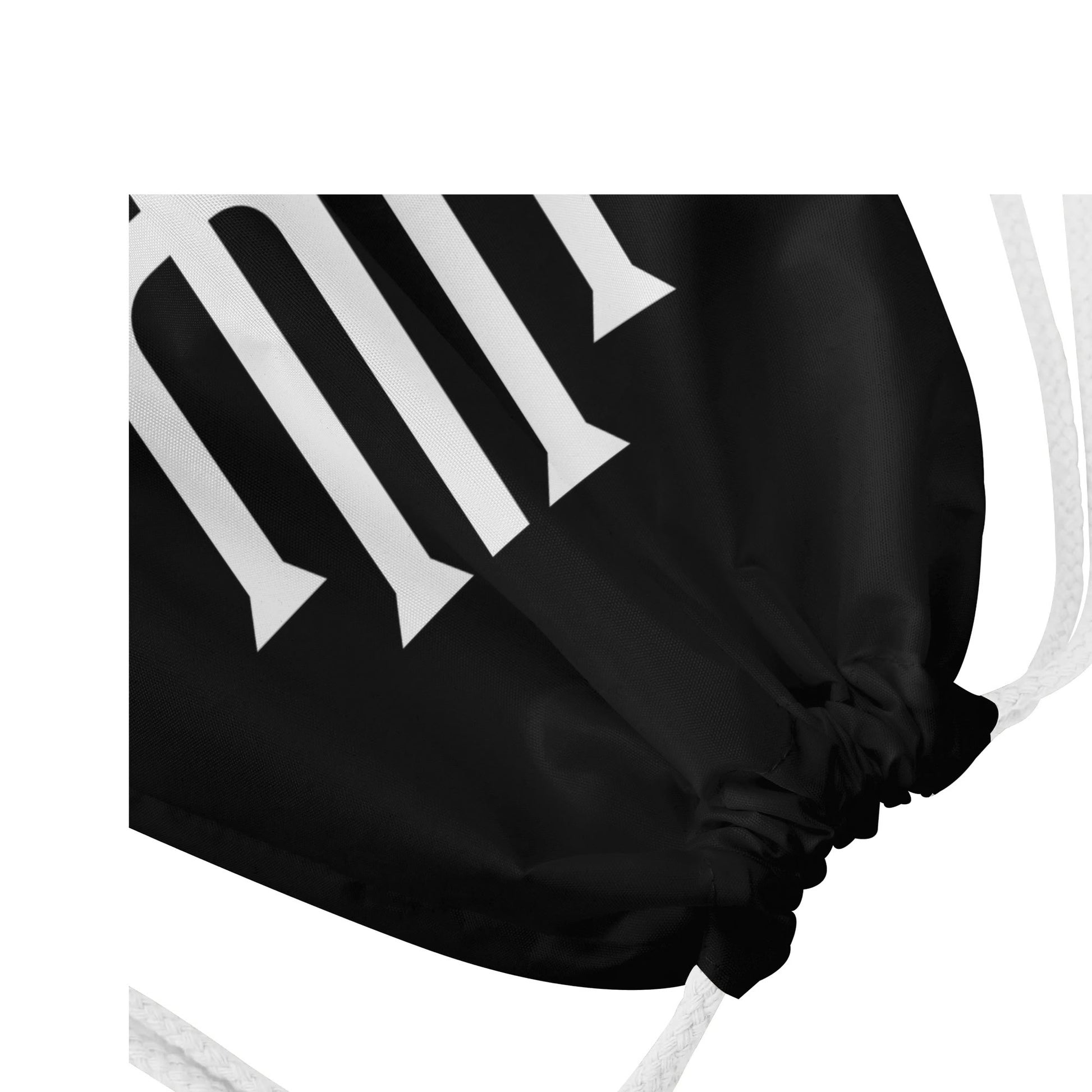 Gym White Drawstring Bag 1 - Weave West