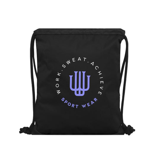 Gym Black Drawstring Bag 1 - Weave West