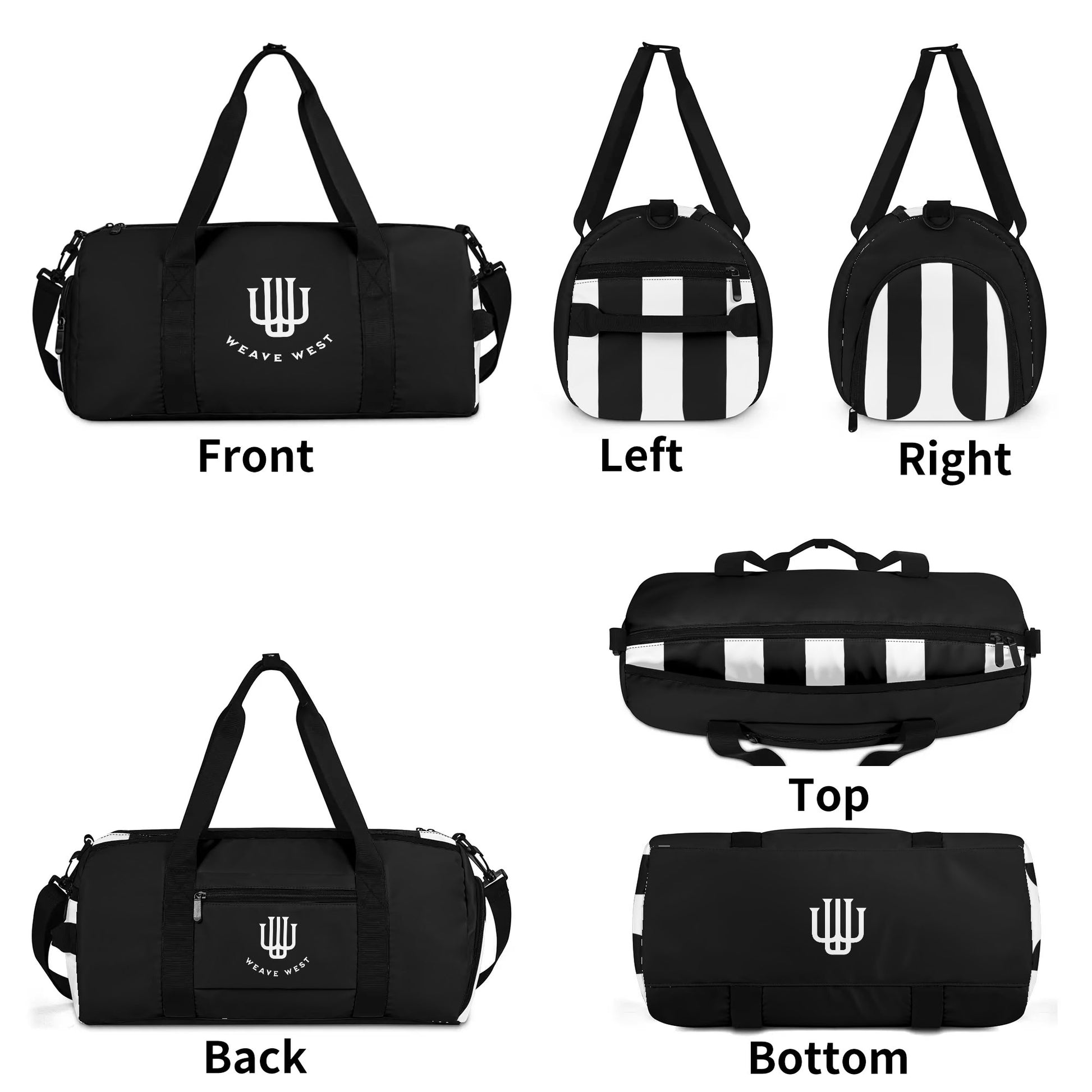 Gym Duffle Bag Black Original - Weave West