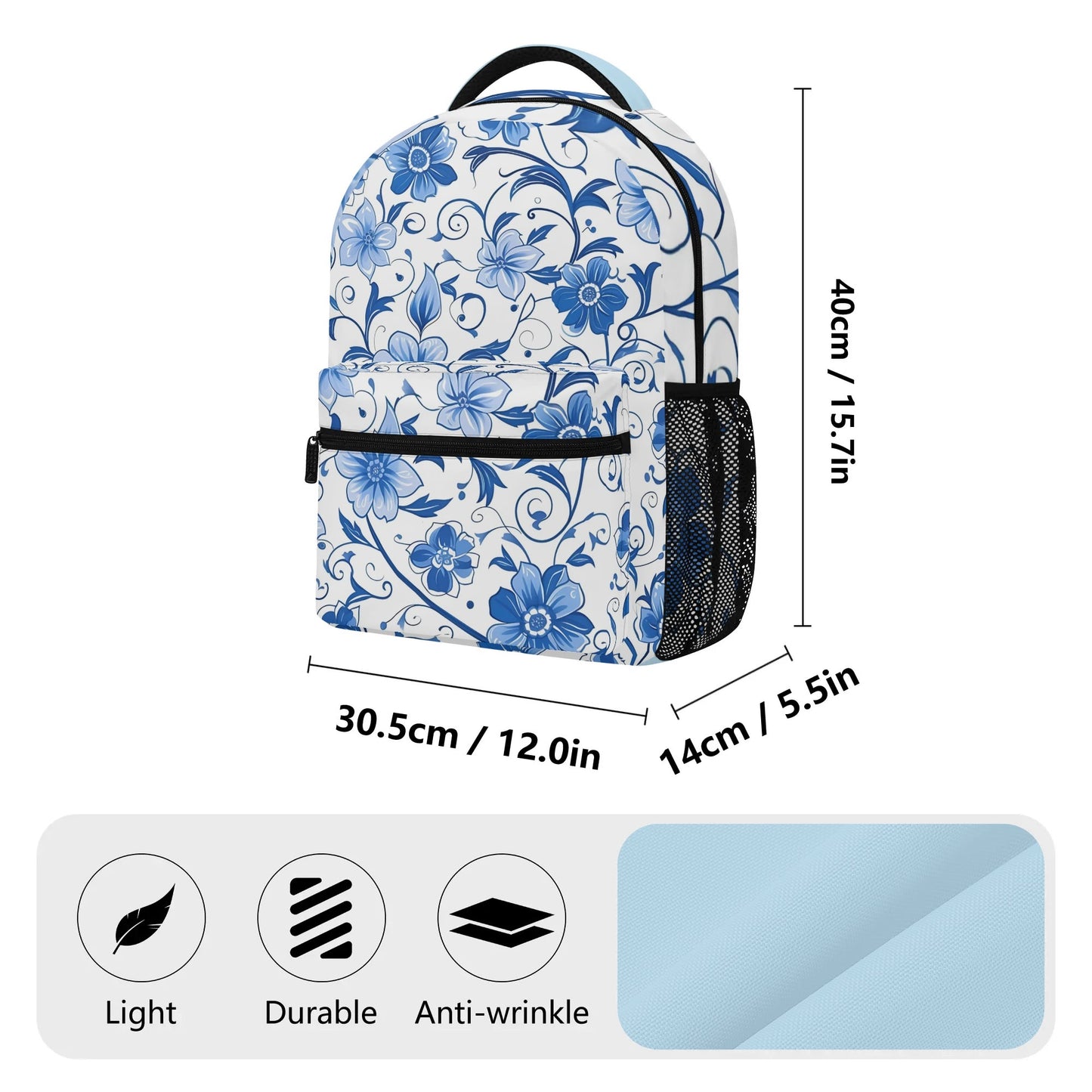 Casual Backpack Flower - Weave West