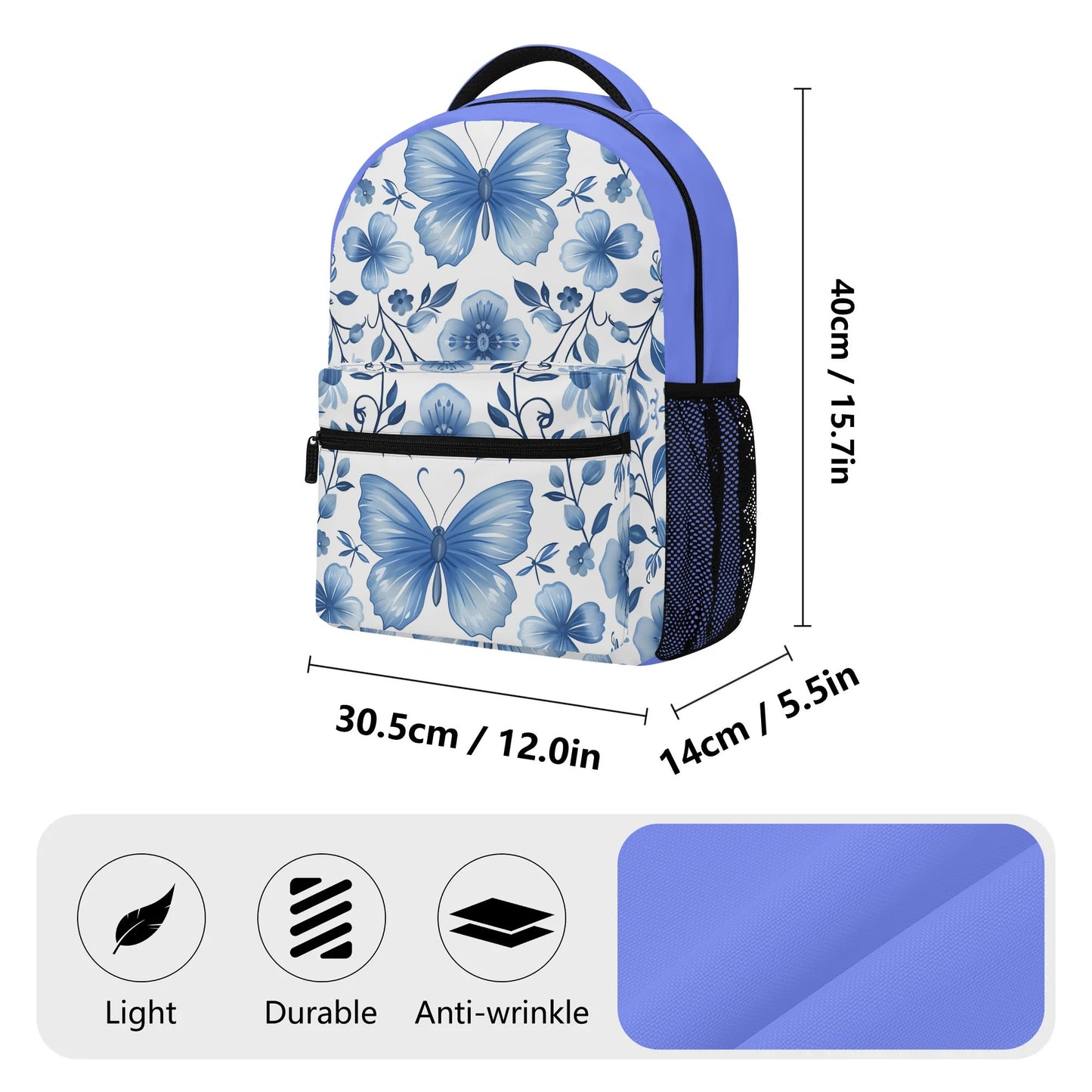 Casual Backpack Butterfly - Weave West