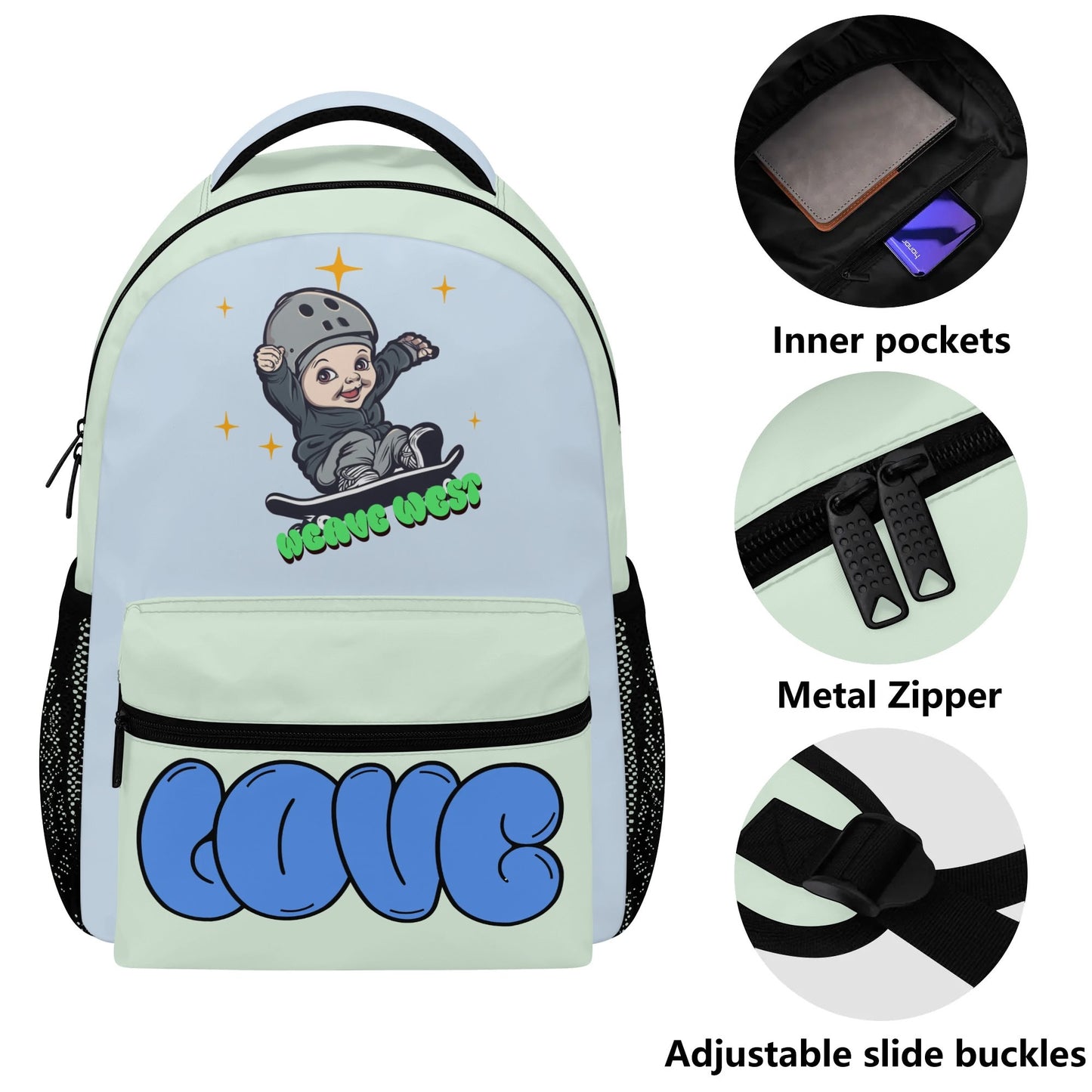 Casual Backpack Love - Weave West