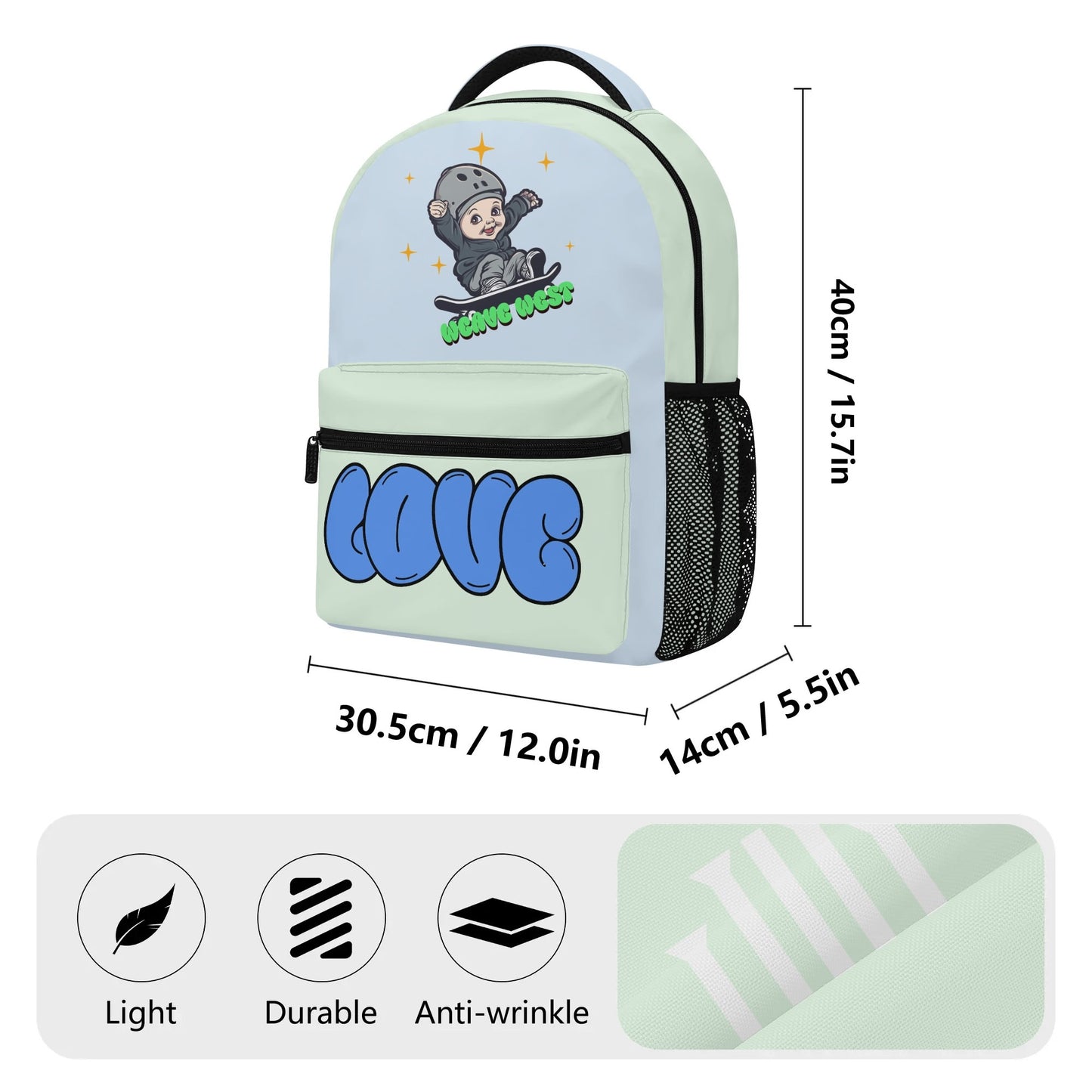 Casual Backpack Love - Weave West
