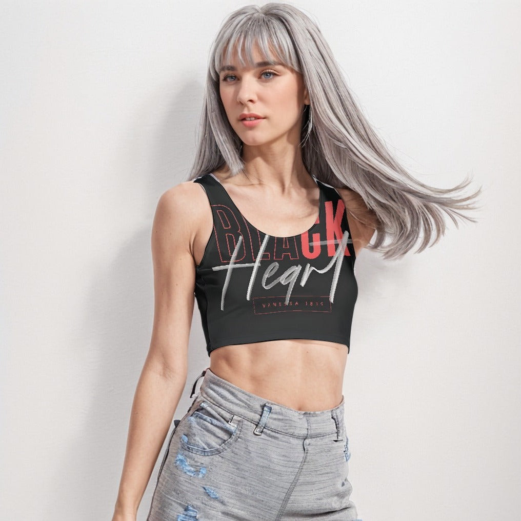 Sport Crop Tank Top Heart - Weave West