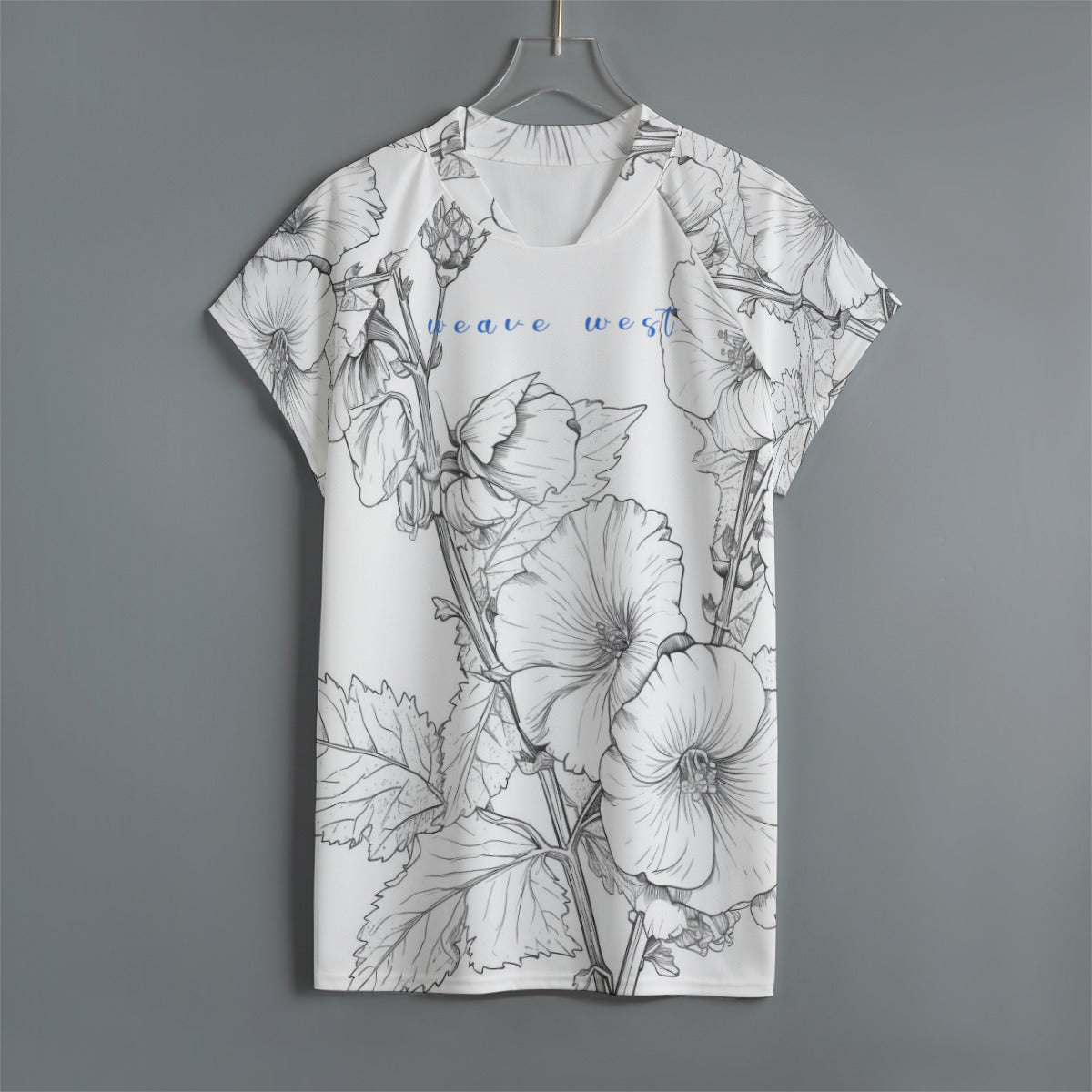 All-Over Print Men's Jersey With Short Raglan Sleeve (F1) - Weave West