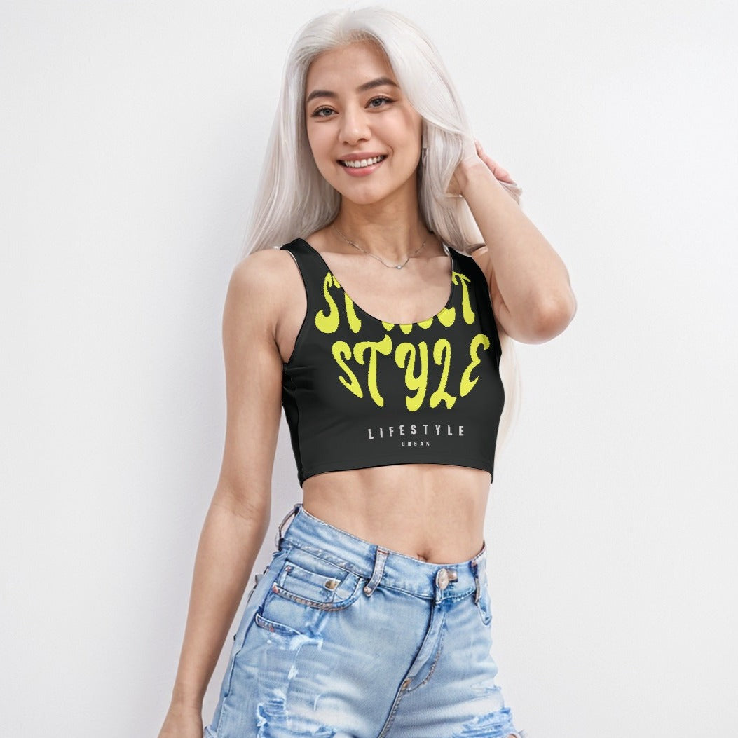 Sport Crop Tank Top Street Style - Weave West
