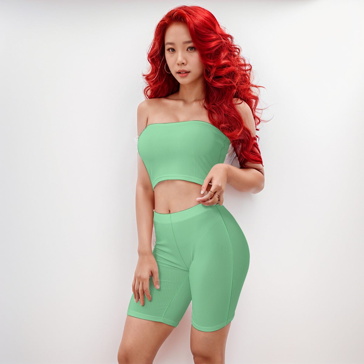 Tube Top And 7 Inch Inseam Shorts Set Min Sirius - Weave West
