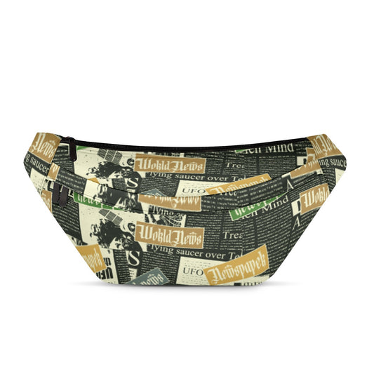 Large Fanny Bag Newspaper - Weave West