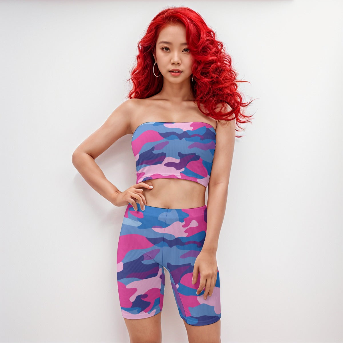 Tube Top And 7 Inch Inseam Shorts Camo - Weave West
