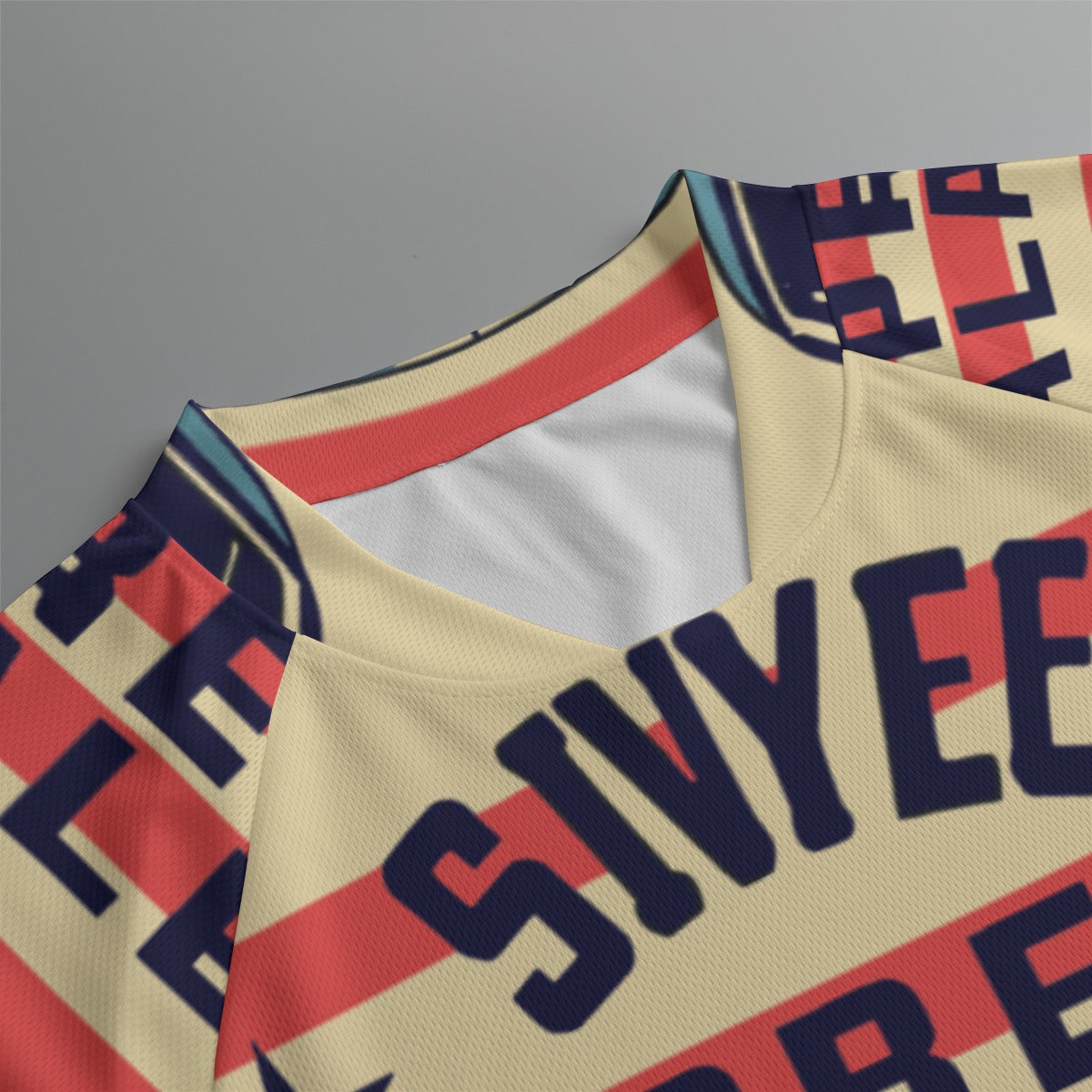 All-Over Print Men's Jersey With Short Raglan Sleeve (F8) - Weave West