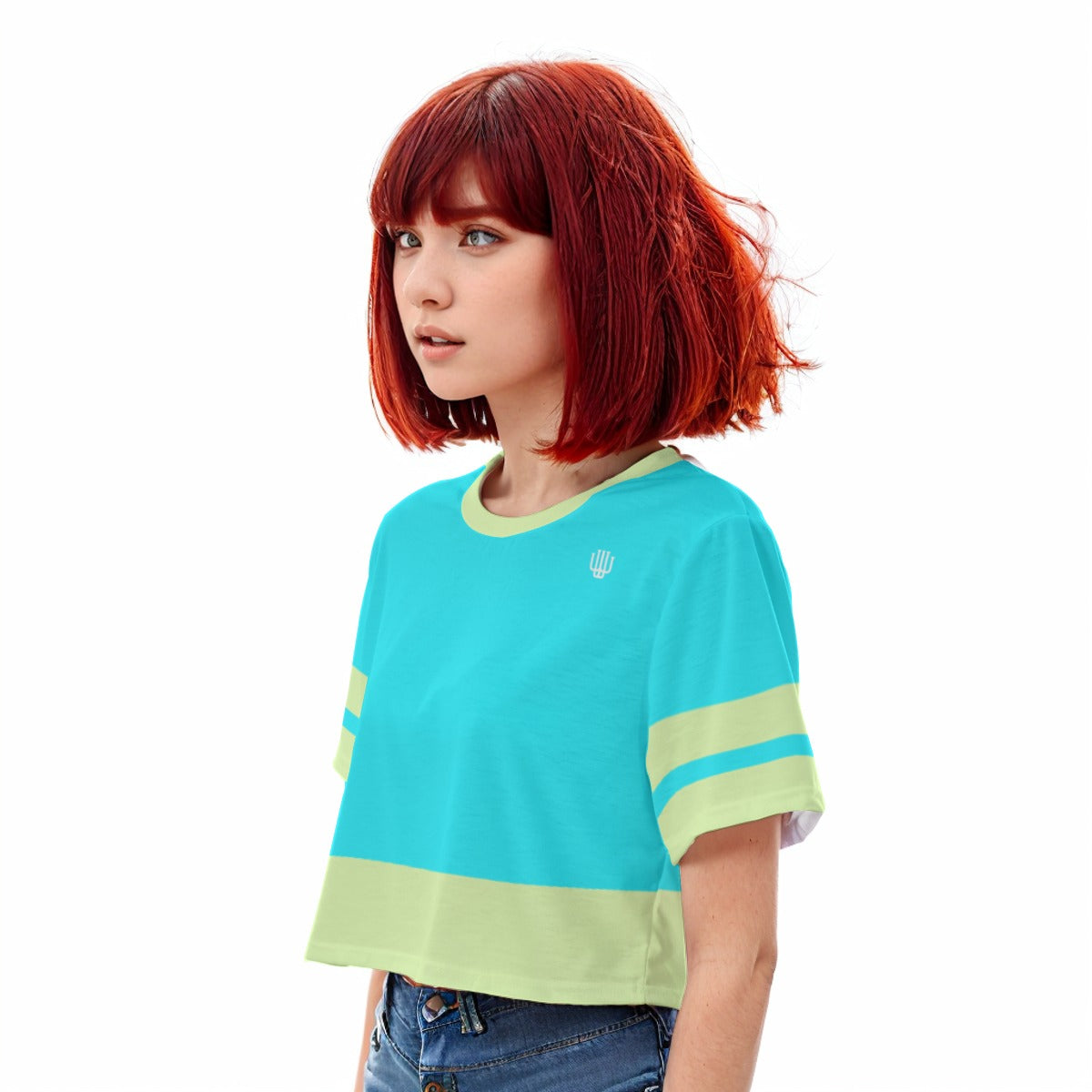 Casual Crop T-Shirt Celestial Citrus - Weave West