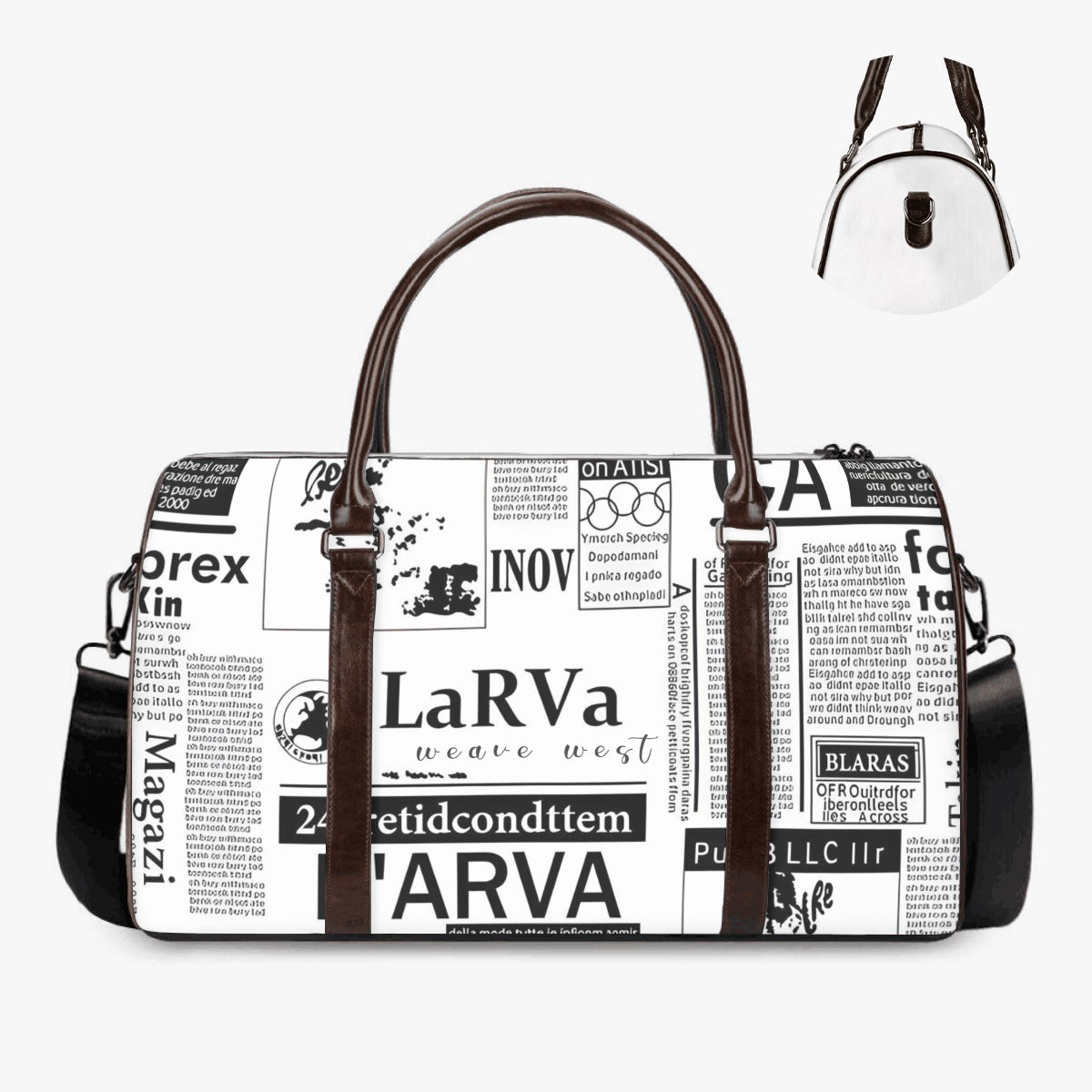 Classic Luggage Satchel Newspaper - Weave West