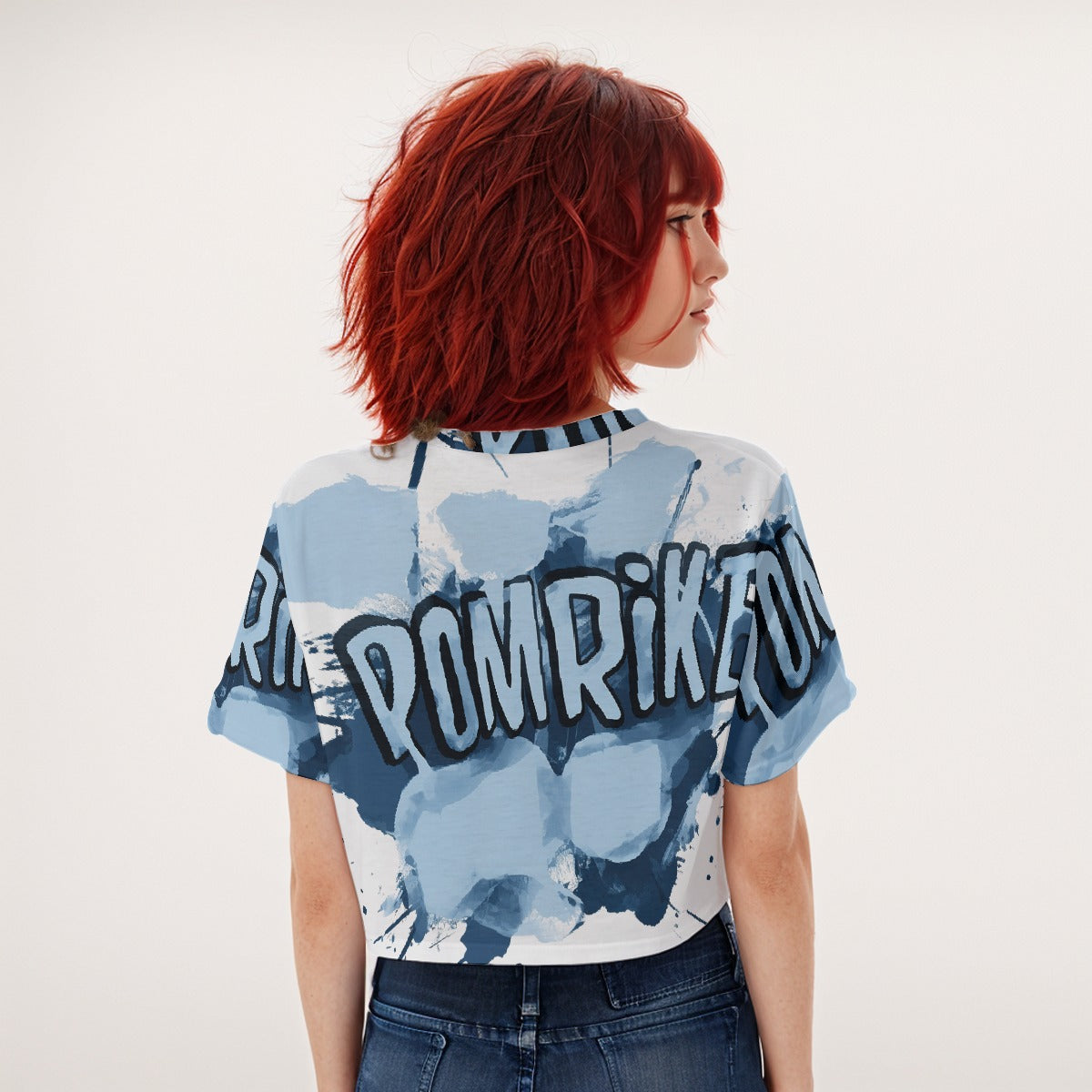 Casual Crop T-Shirt Pomrike - Weave West