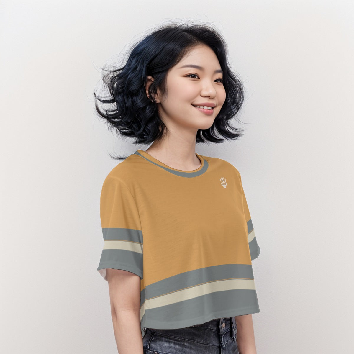Casual Crop T-Shirt Peachy Keen - Weave West