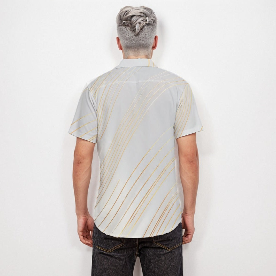Body Fit Short Sleeve Shirt Stripe 6 - Weave West