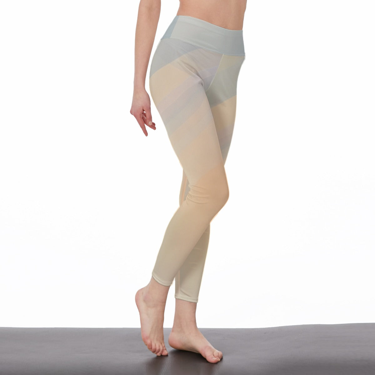 High Waist Full-Length Leggings Sandy Dune - Weave West