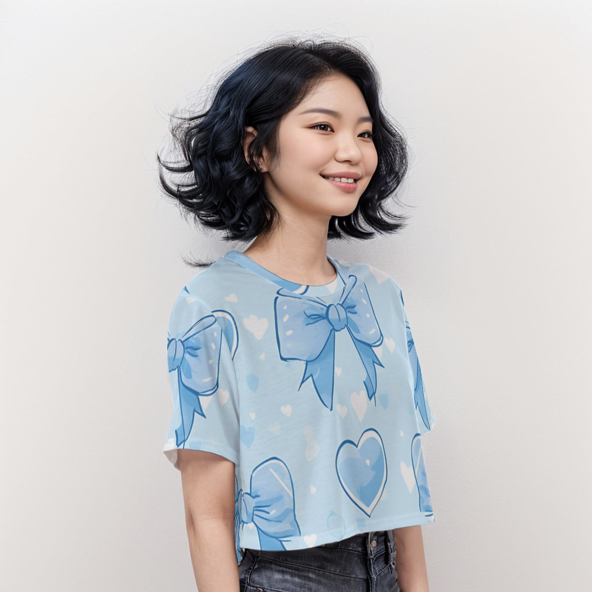 Casual Crop T-Shirt Bow 2 - Weave West