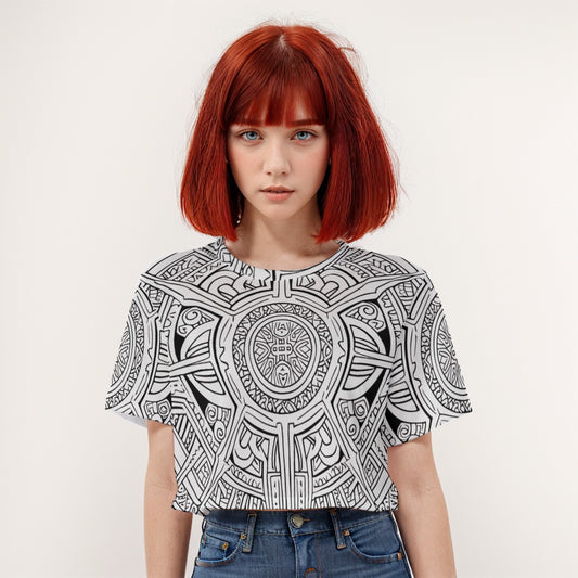 Casual Crop T-Shirt Secret Locker - Weave West