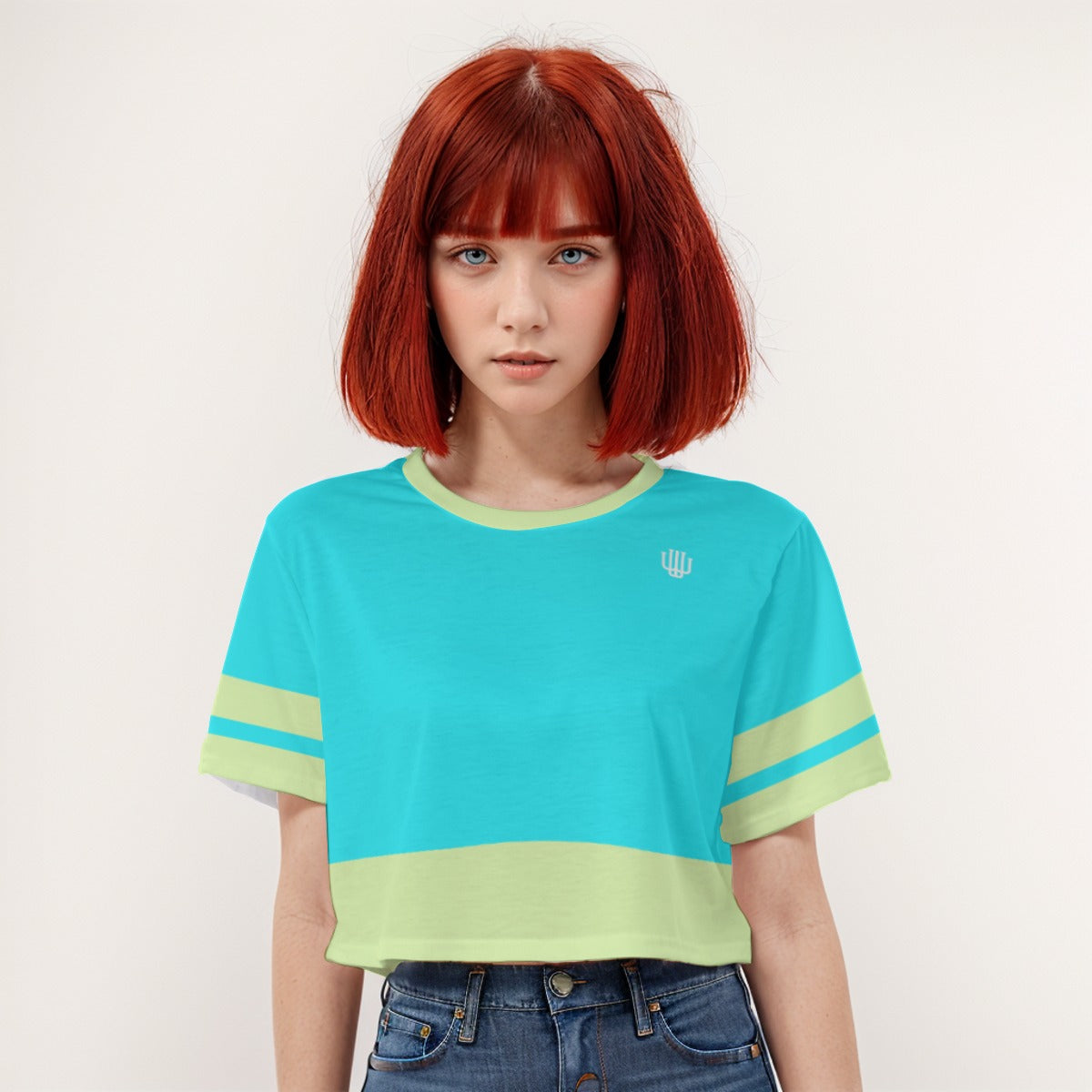 Casual Crop T-Shirt Celestial Citrus - Weave West