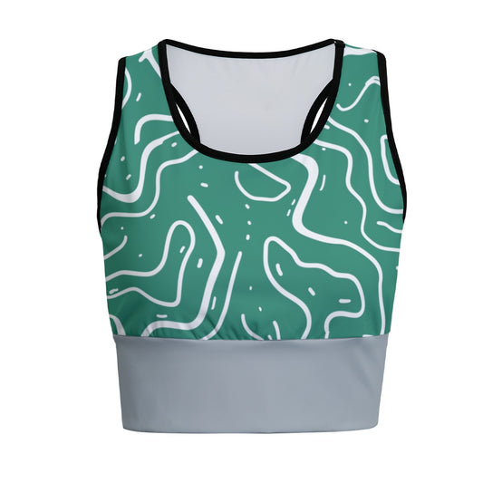 Chest Support Sports Bra Camo 2 - Weave West