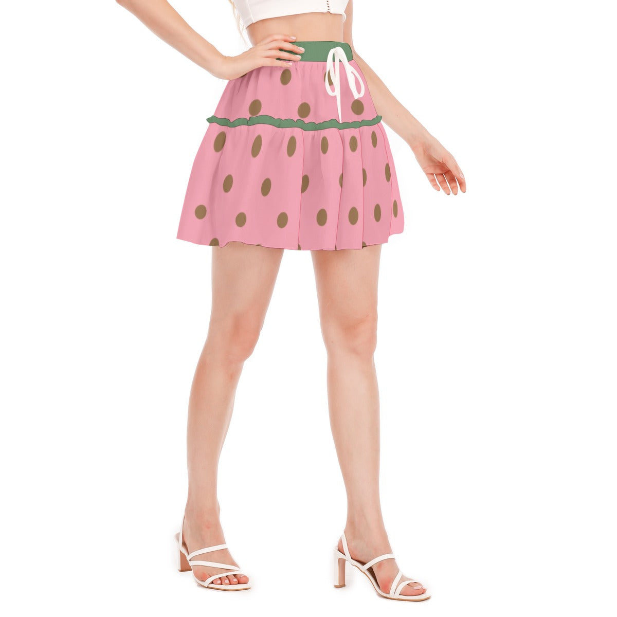 Ruffled Mini Skirt Dots 3 - Weave West