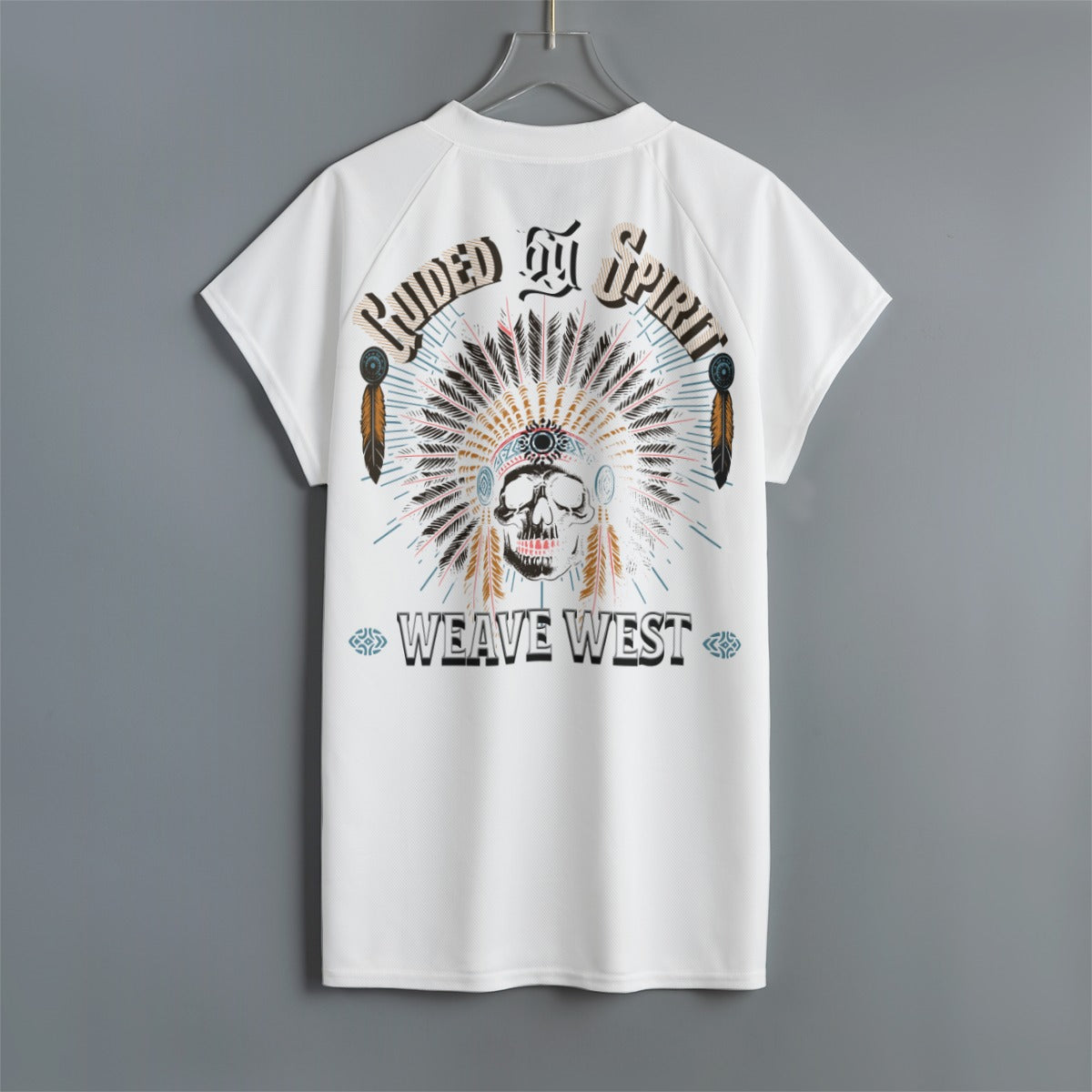 High Quality Polyester Raglan Sleeves Tee (Power By Spirit) - Weave West