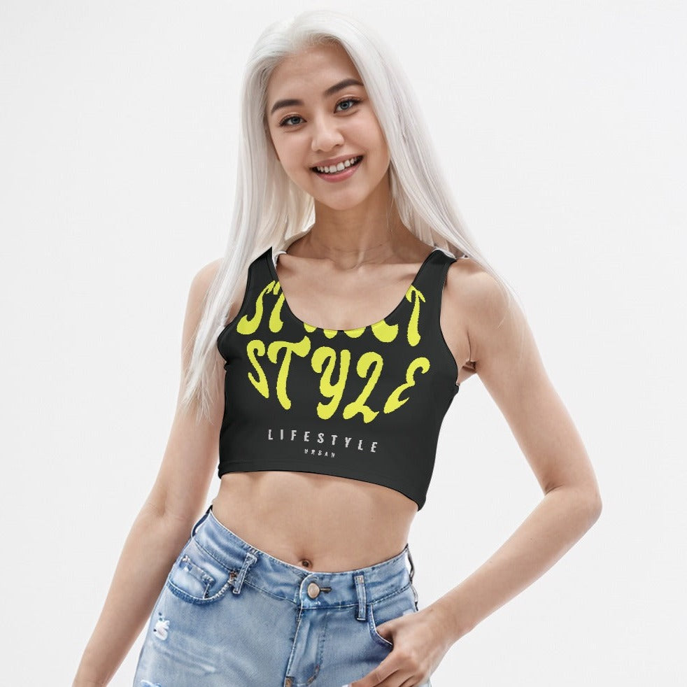 Sport Crop Tank Top Street Style - Weave West