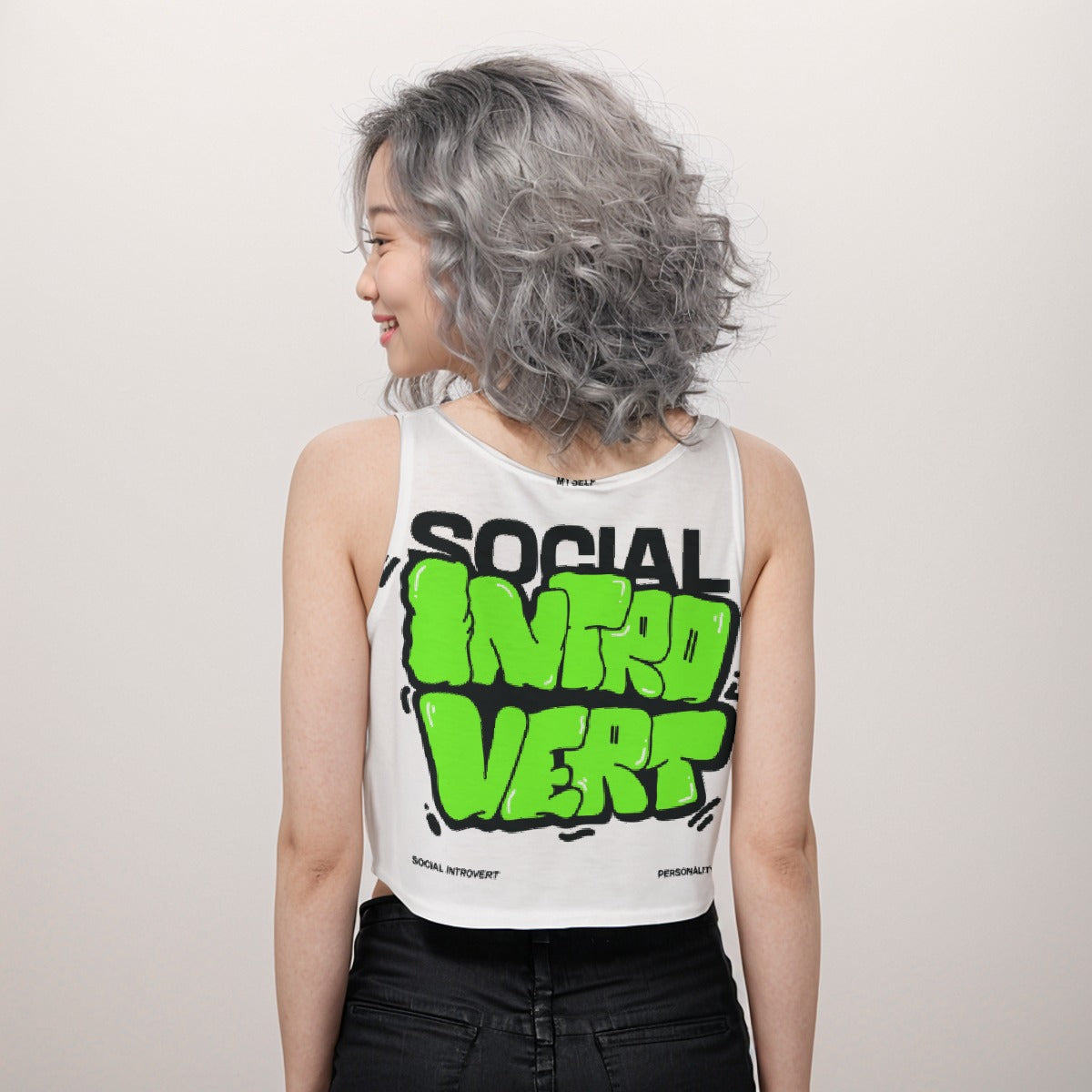 Crop Tank Top Introvert - Weave West
