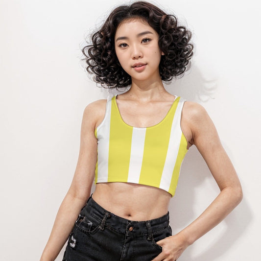 Sport Crop Tank Top Stripes - Weave West