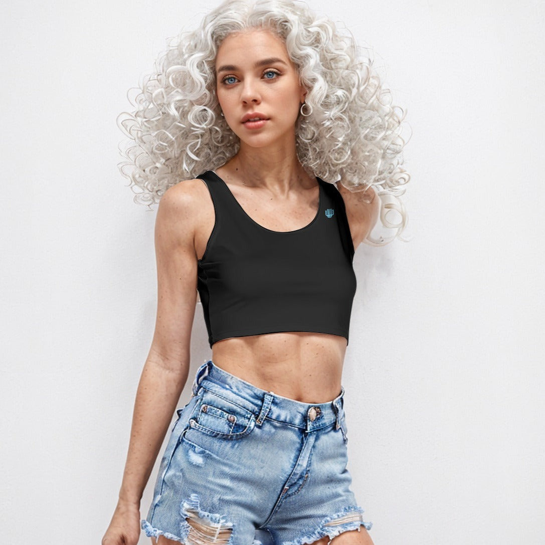 Sport Crop Tank Top Carbon - Weave West