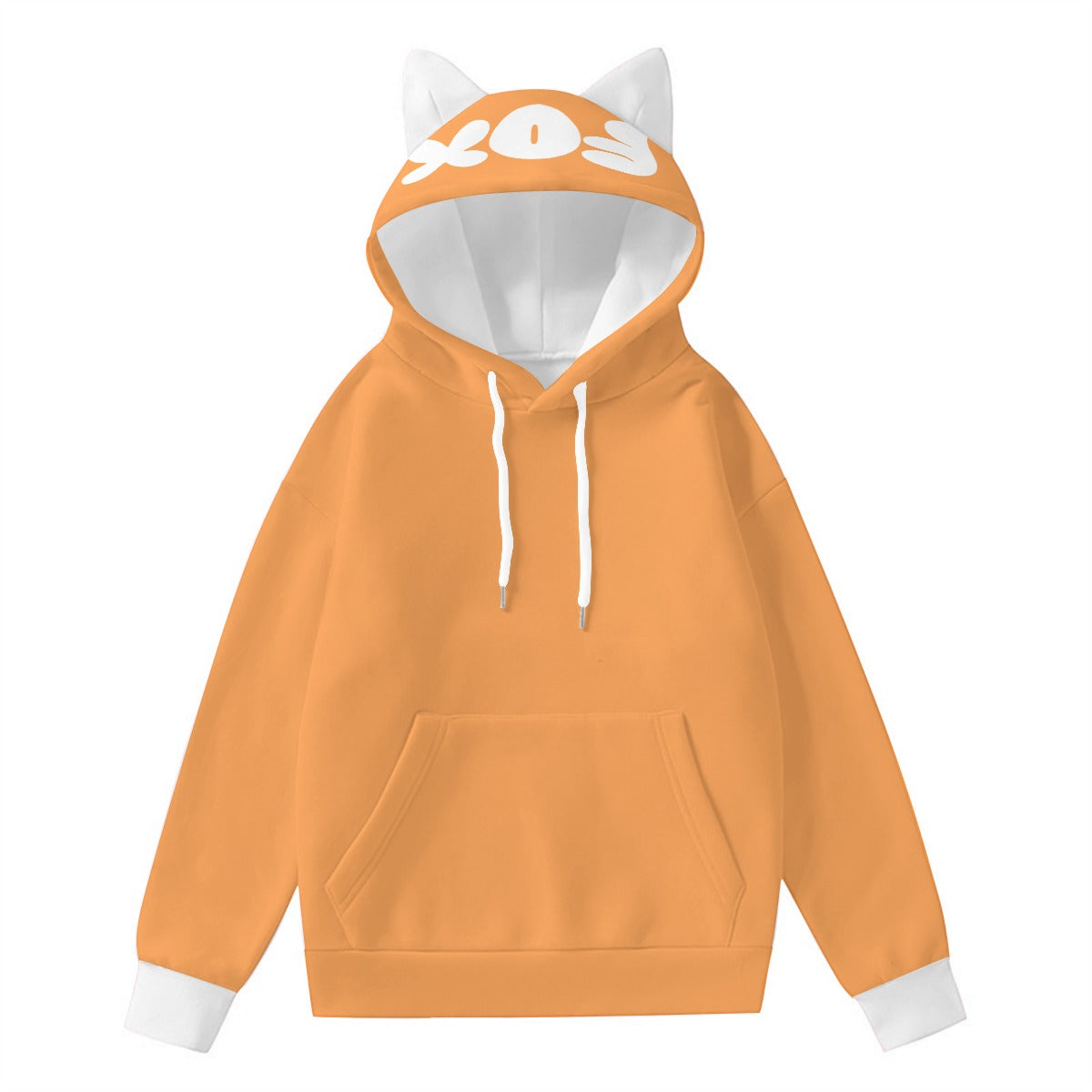 Halloween Customized Eared Cozy Hoodie Fox - Weave West