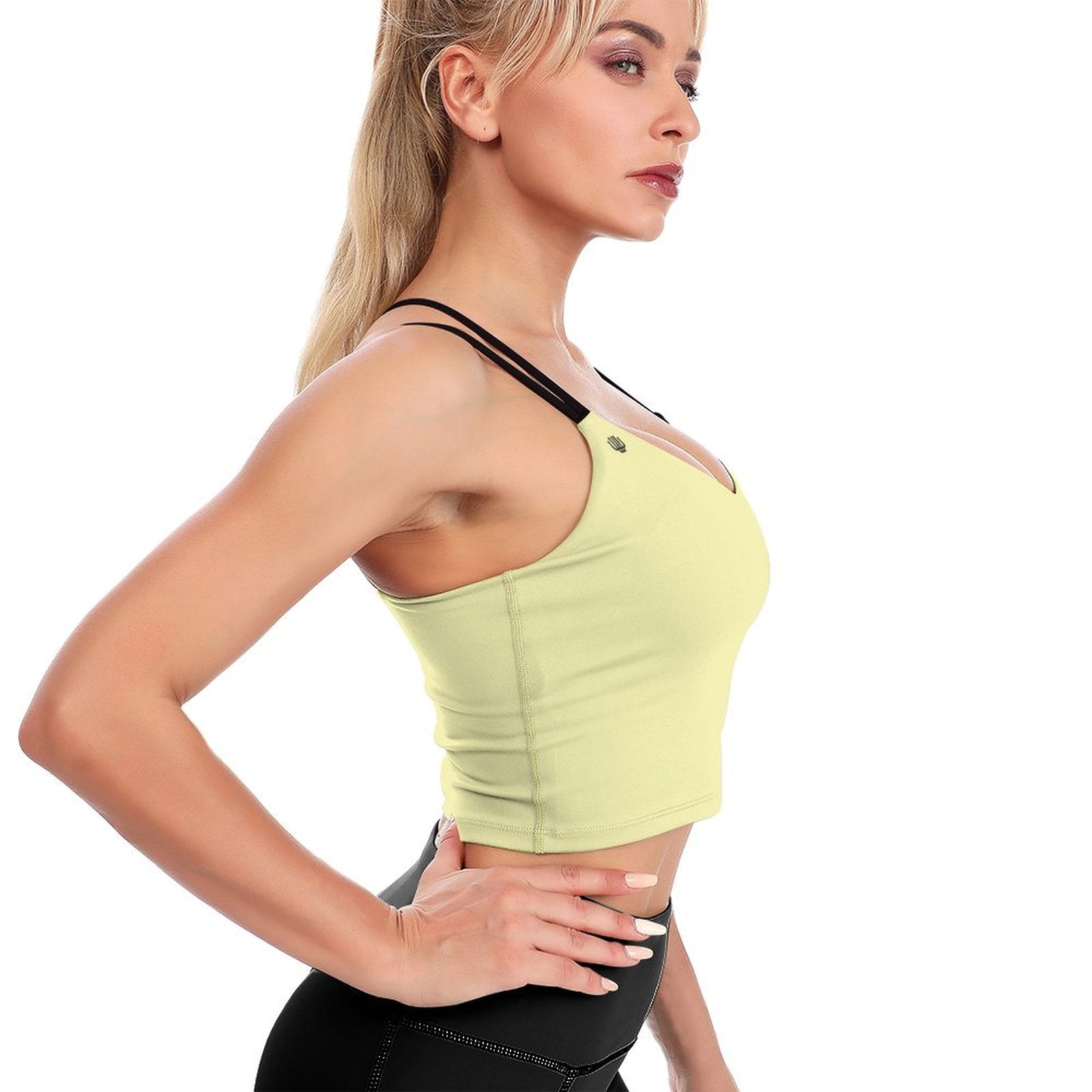 Zen Noir Thin Strap Tank Lemon Meringue - Weave West