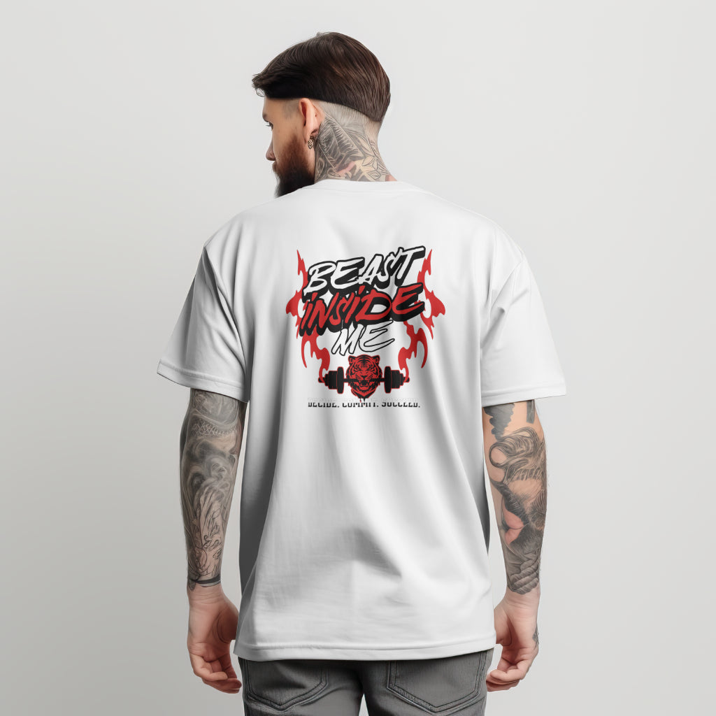 High Quality Cotton Oversized Loose-Fit Tee Beast - Weave West