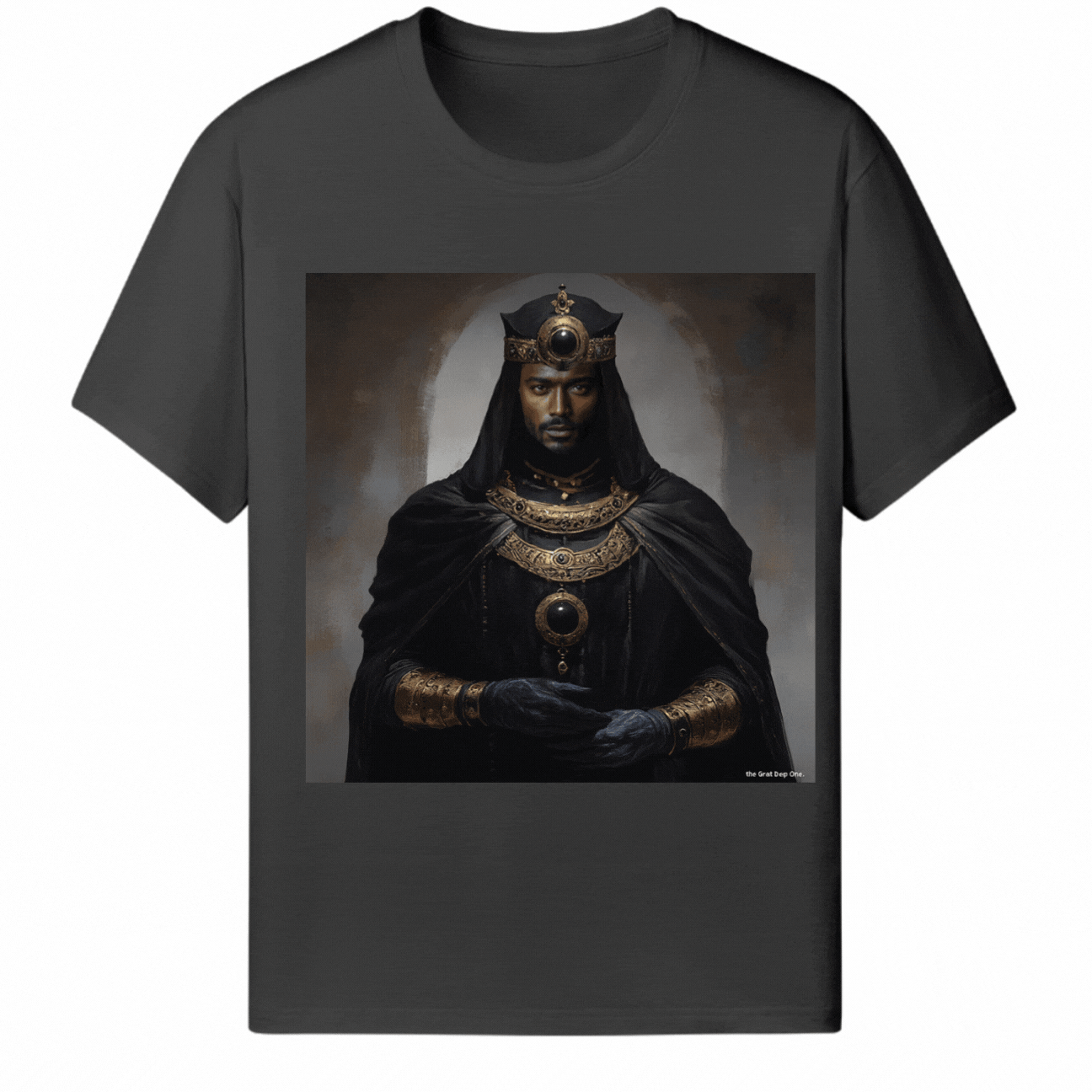 Customized Halloween Black Tee the Great Deep One - Weave West