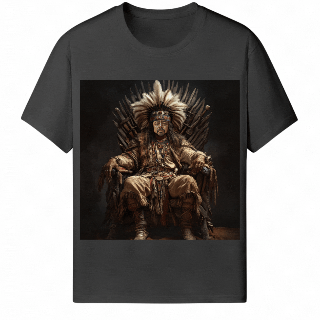 Customized Halloween Black Tee Game Of Tribe - Weave West