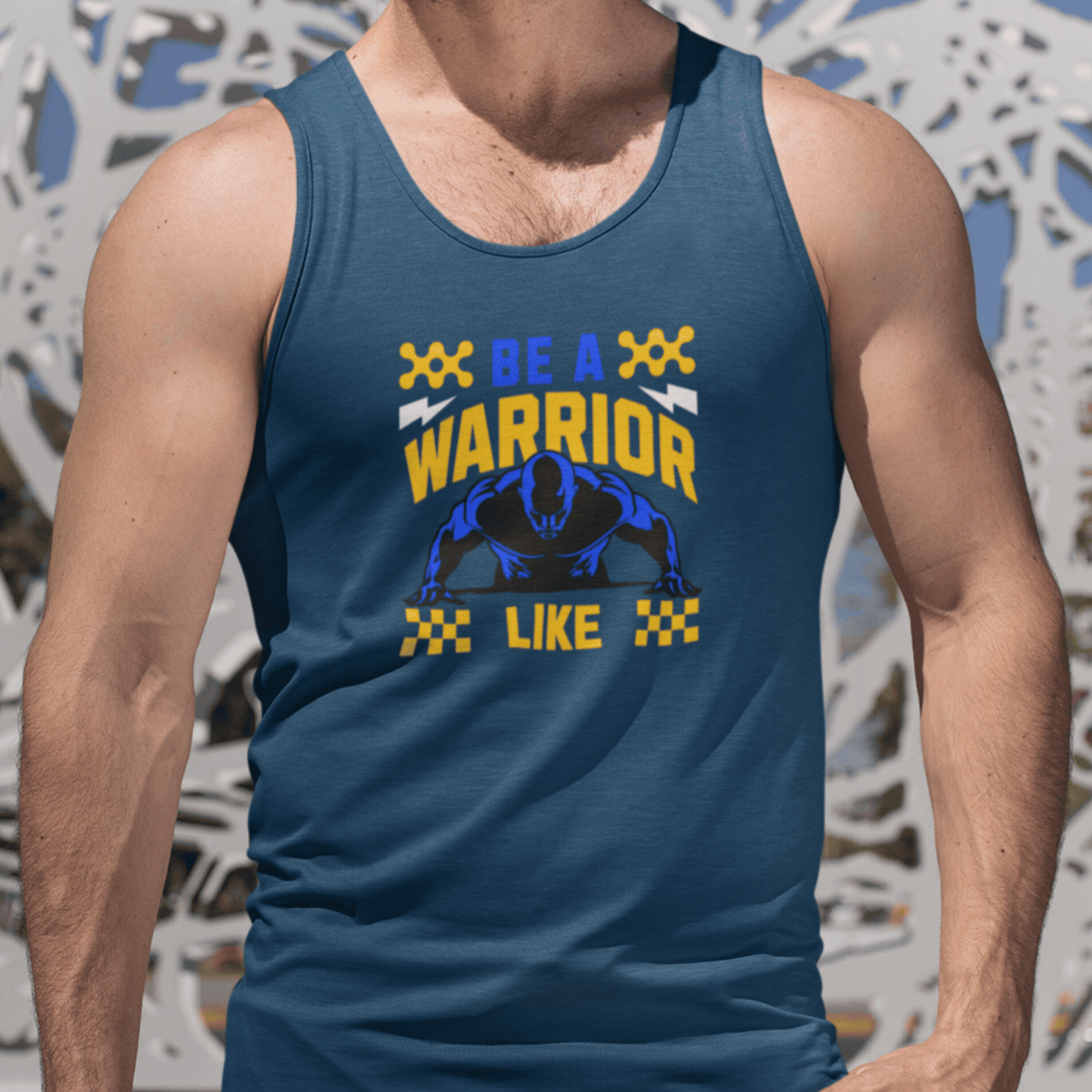 Personalized Polyester Body Fit Tank (Be a Warrior) - Weave West